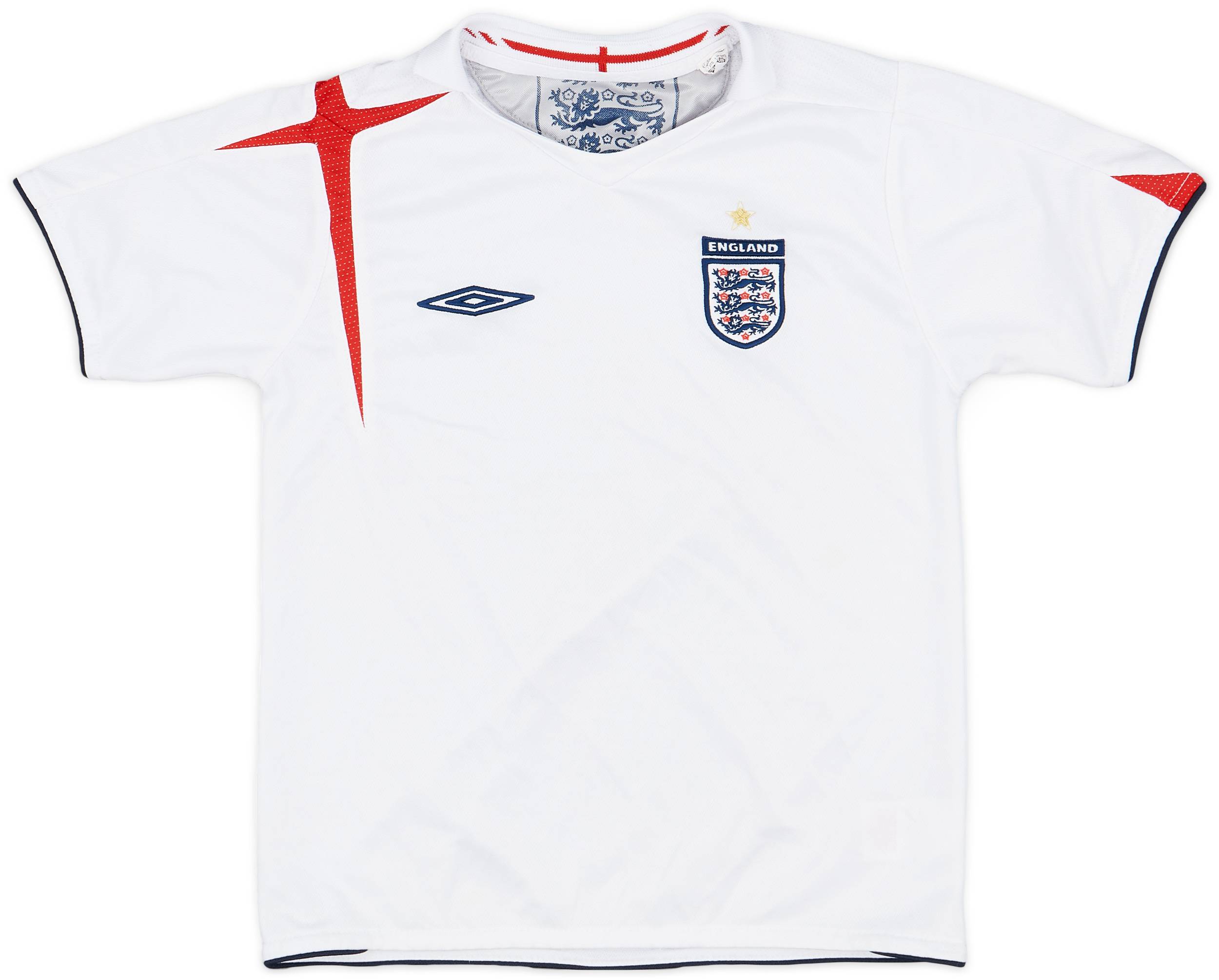 2005-07 England Home Shirt - 7/10 - (S.Boys)