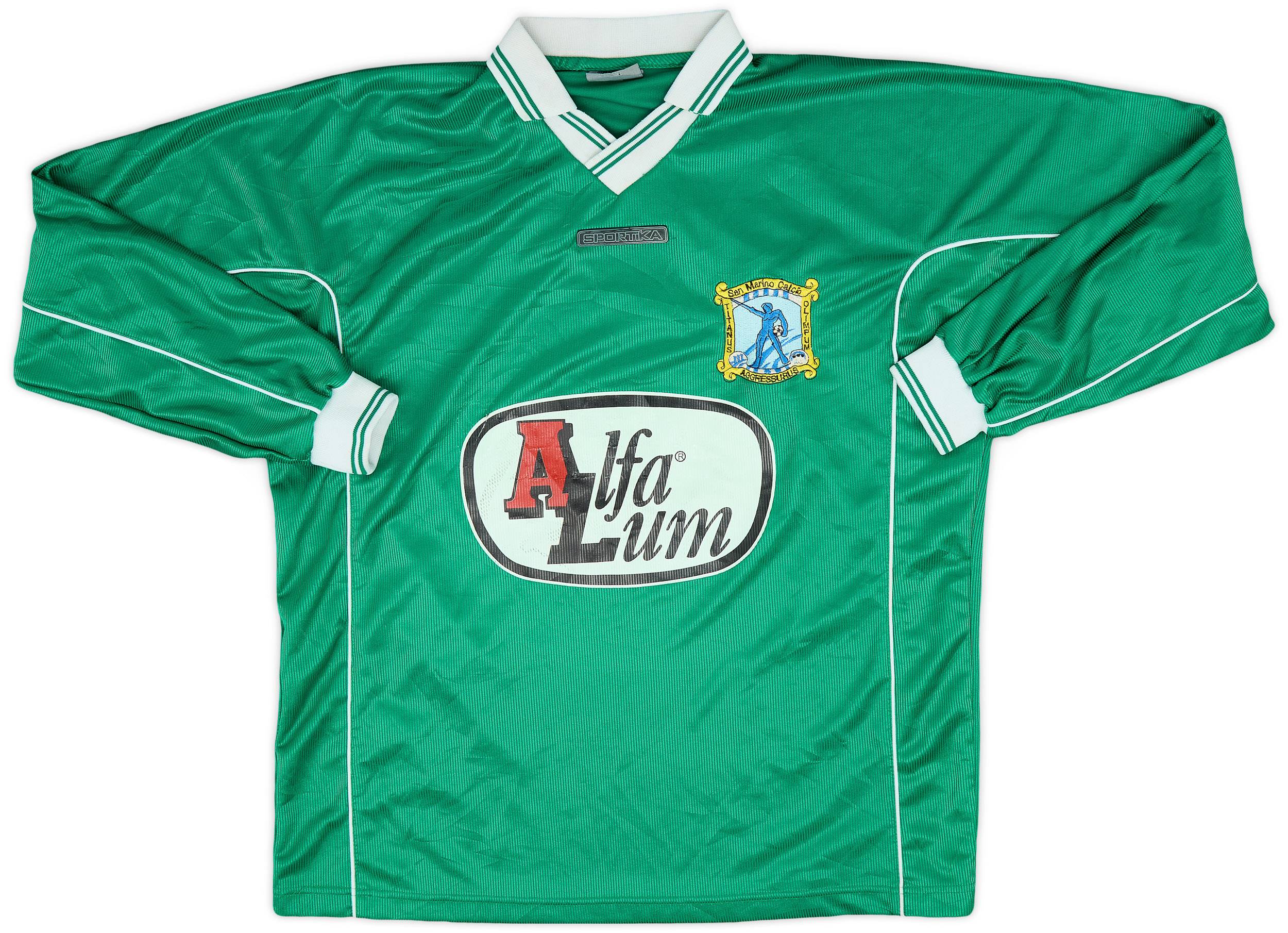 2000-02 San Marino Calcio Match Issue Away L/S Shirt #6