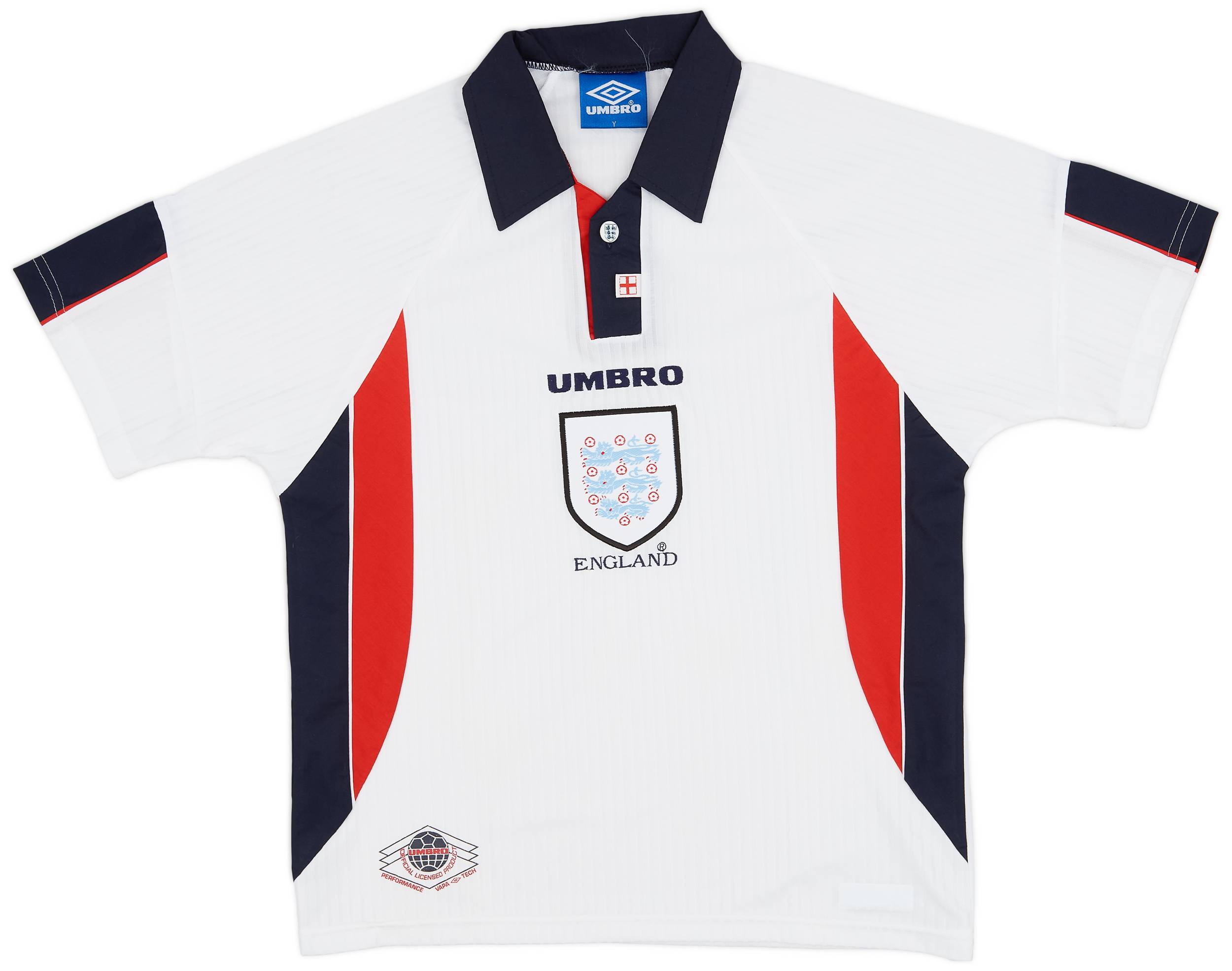 1997-99 England Home Shirt - 8/10 - (Y)