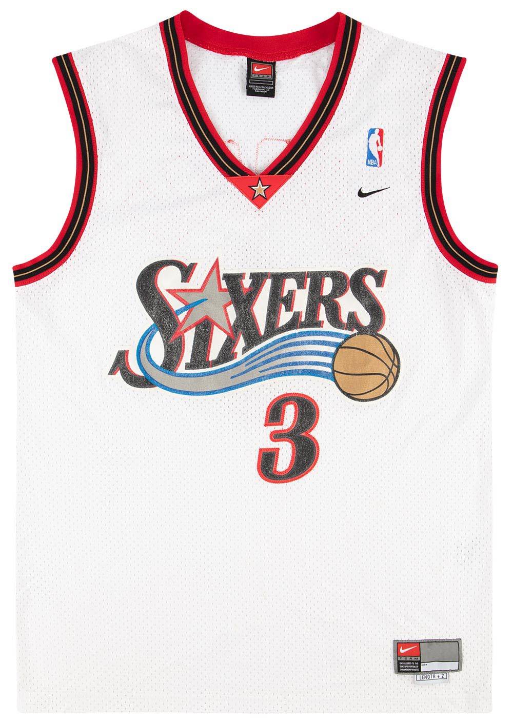 2000-04 Philadelphia 76ers Iverson #3 Nike Swingman Jersey (Home) XL