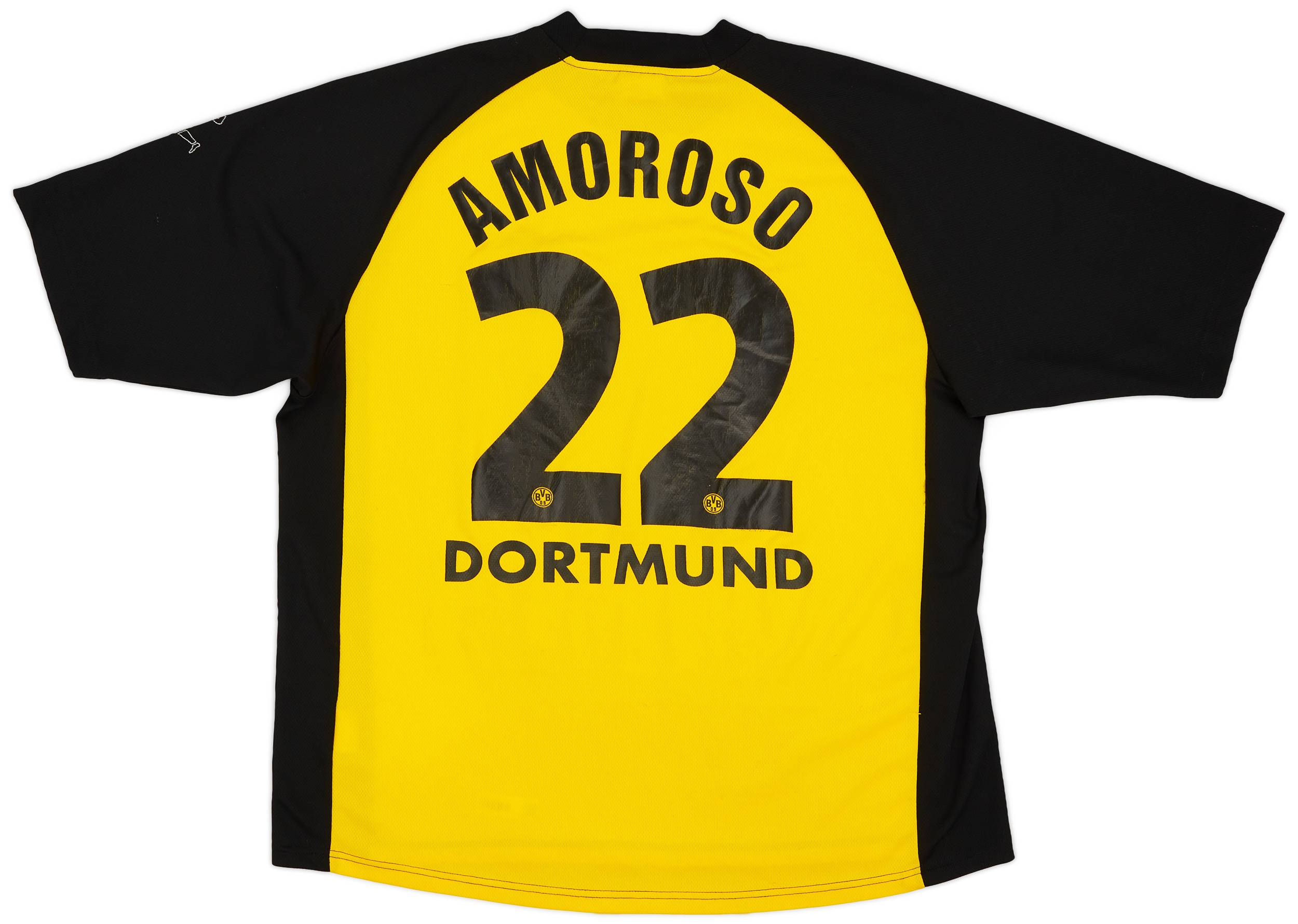 2001-02 Borussia Dortmund Home Shirt Amoroso #22 - 6/10 - (XXL)