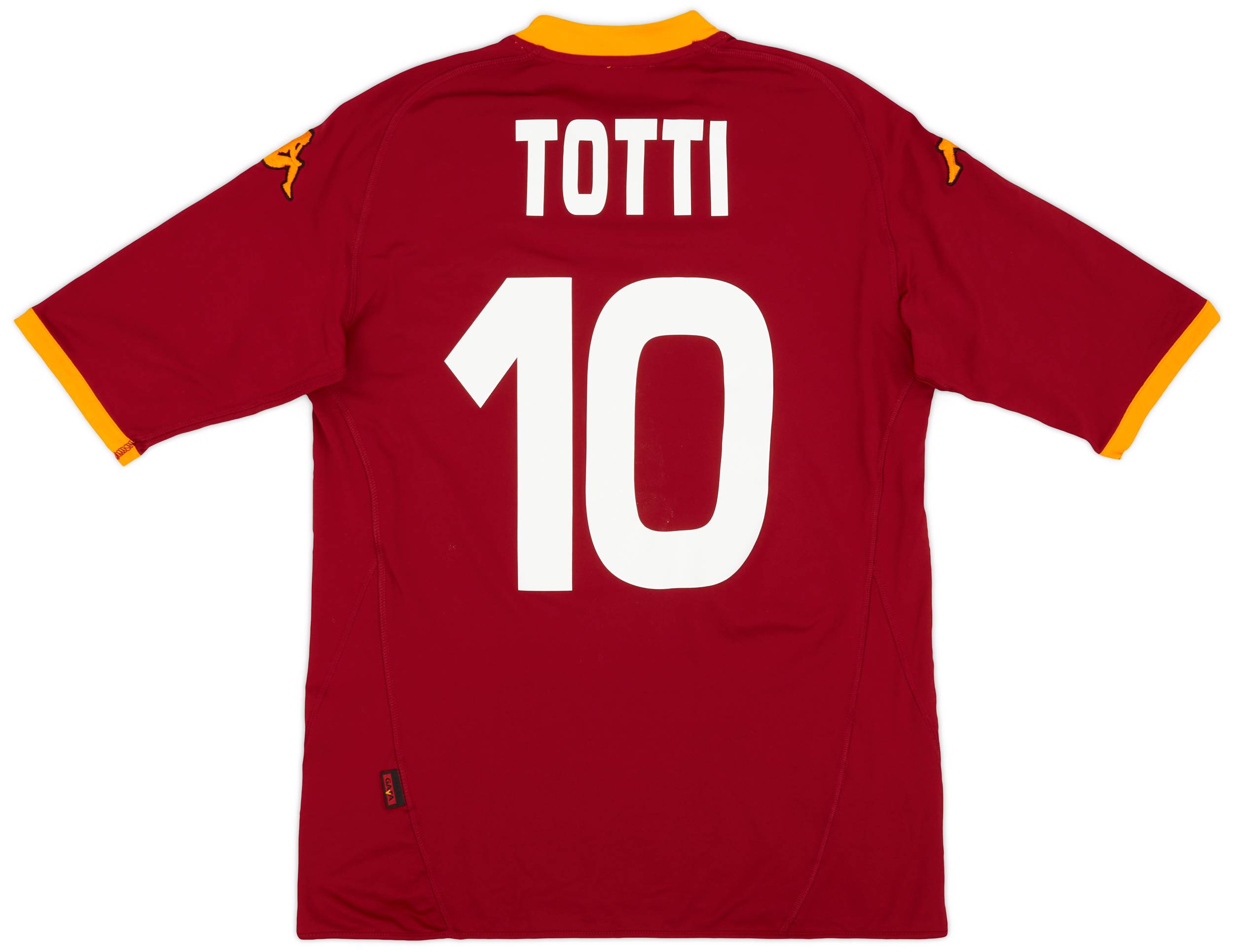2007-08 Roma Home Shirt Totti #10 - 6/10 - (XL)