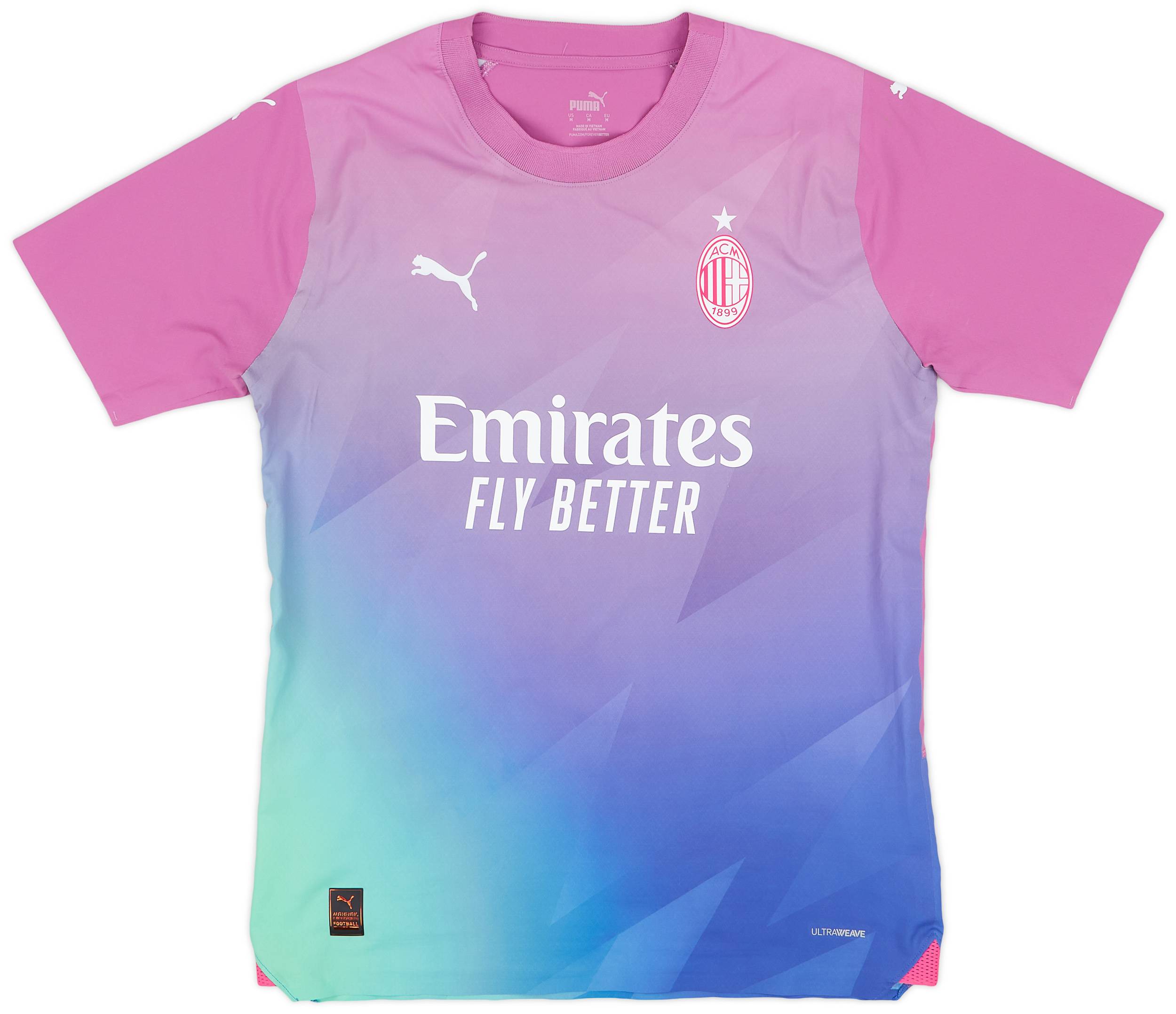 2023-24 AC Milan Authentic Third Shirt - 9/10 - (M)