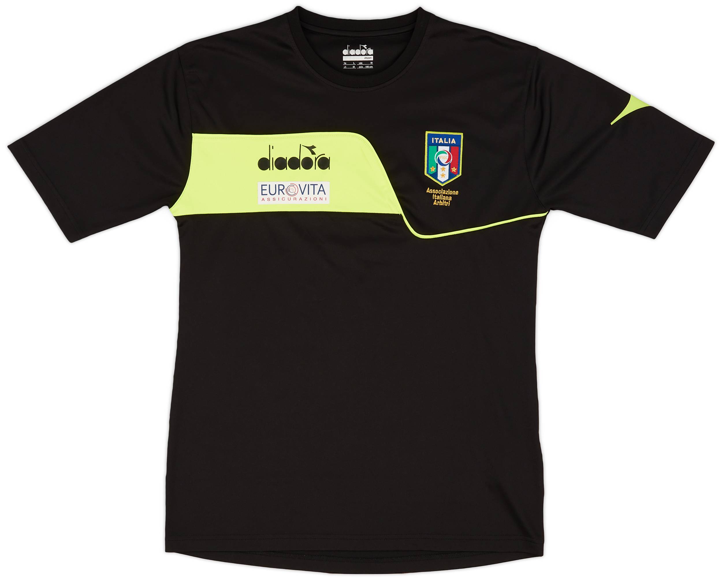 2017-18 Italy Diadora Referee Shirt - 9/10 - (M)
