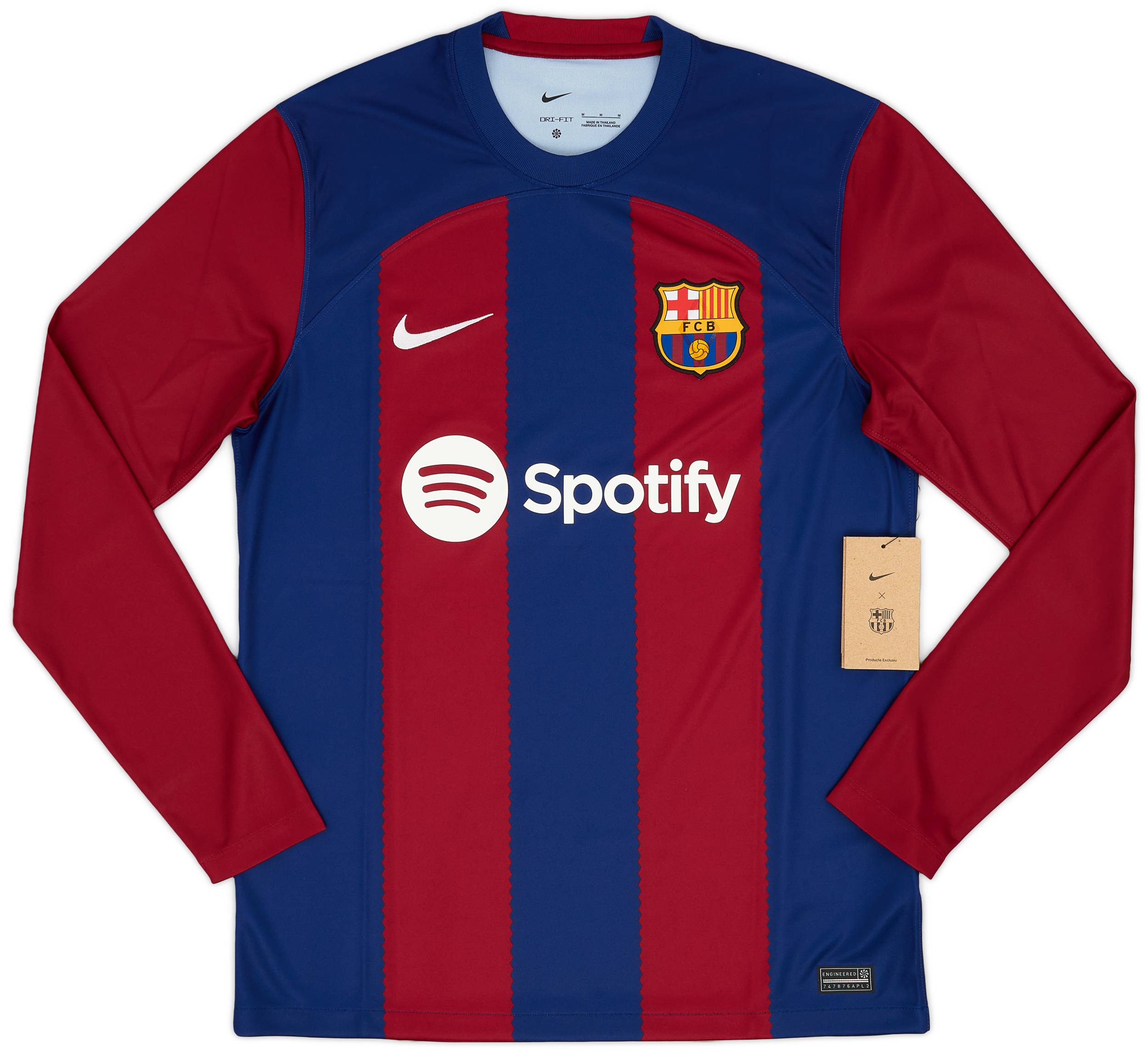 2023-24 Barcelona Home L/S Shirt (M)