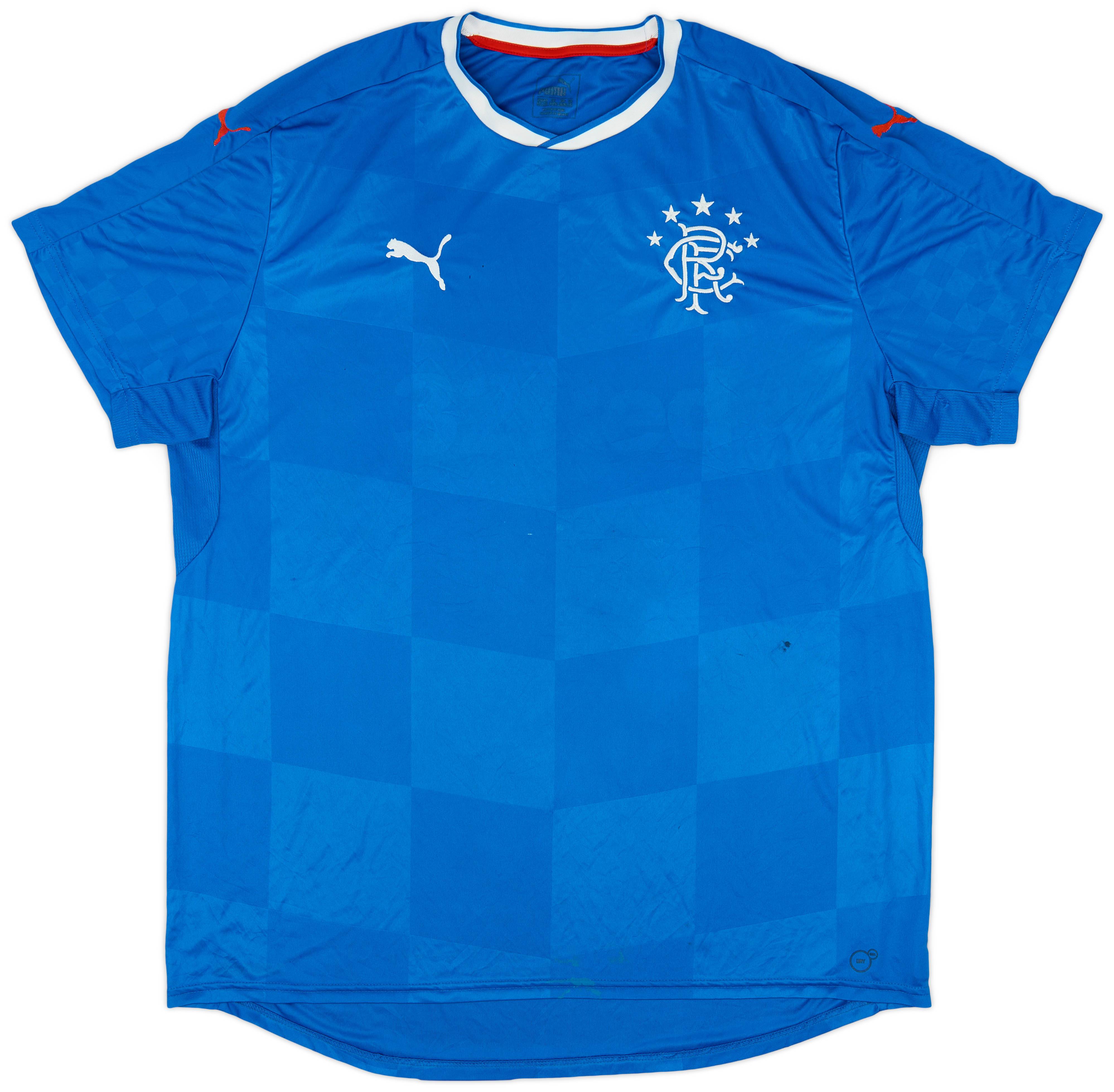 2016-18 Rangers Home Shirt - 4/10 - (XXL)