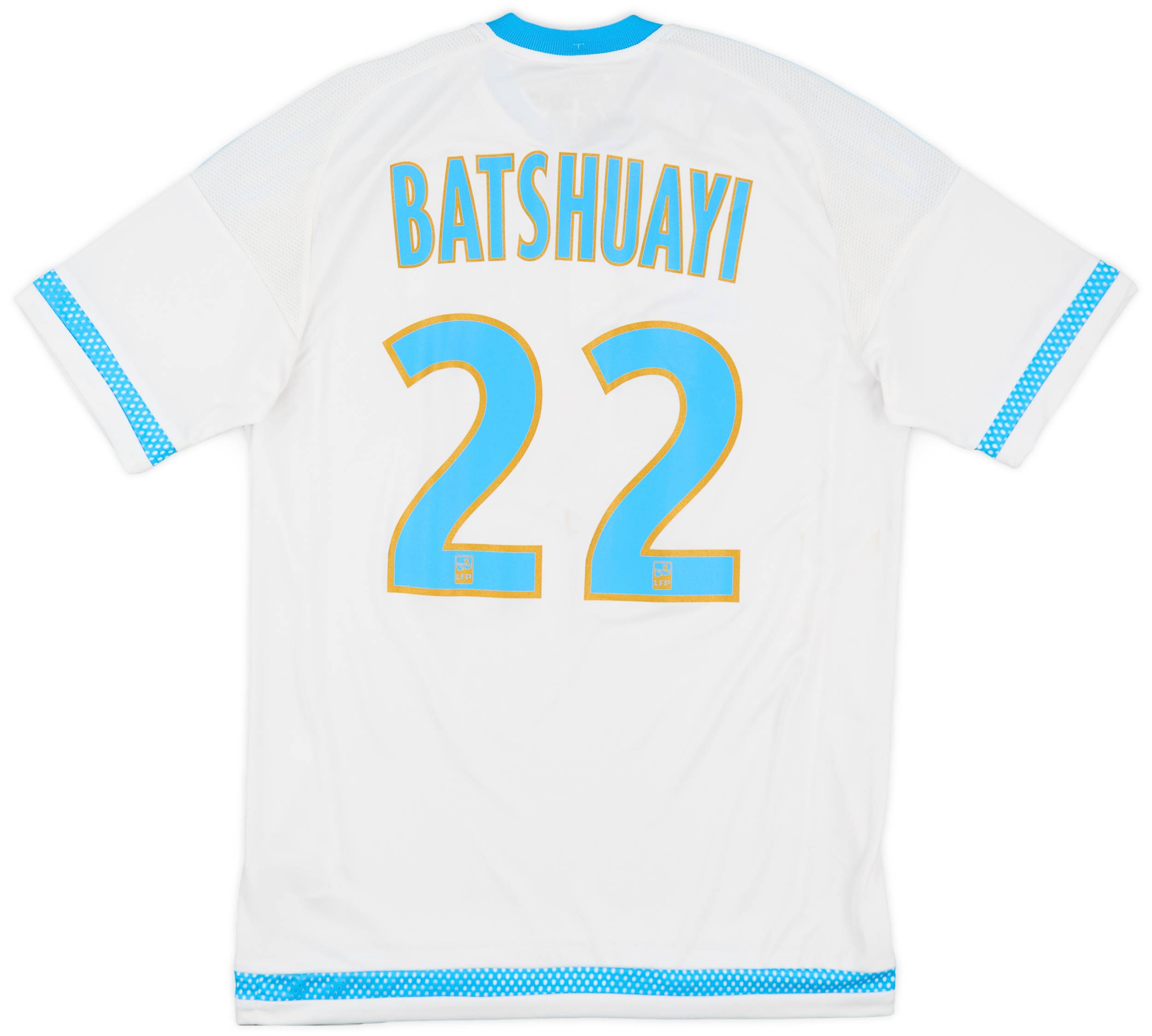 2015-16 Olympique Marseille Home Shirt Batshuayi #22 - 7/10 - (S)
