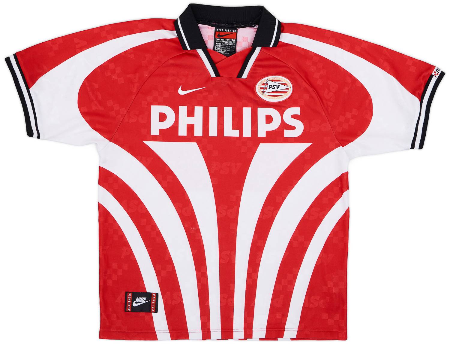 ウェア 96-97 PSV / soccer game shirt 1996-97 PSV Home Shirt - 8/10 - (L)