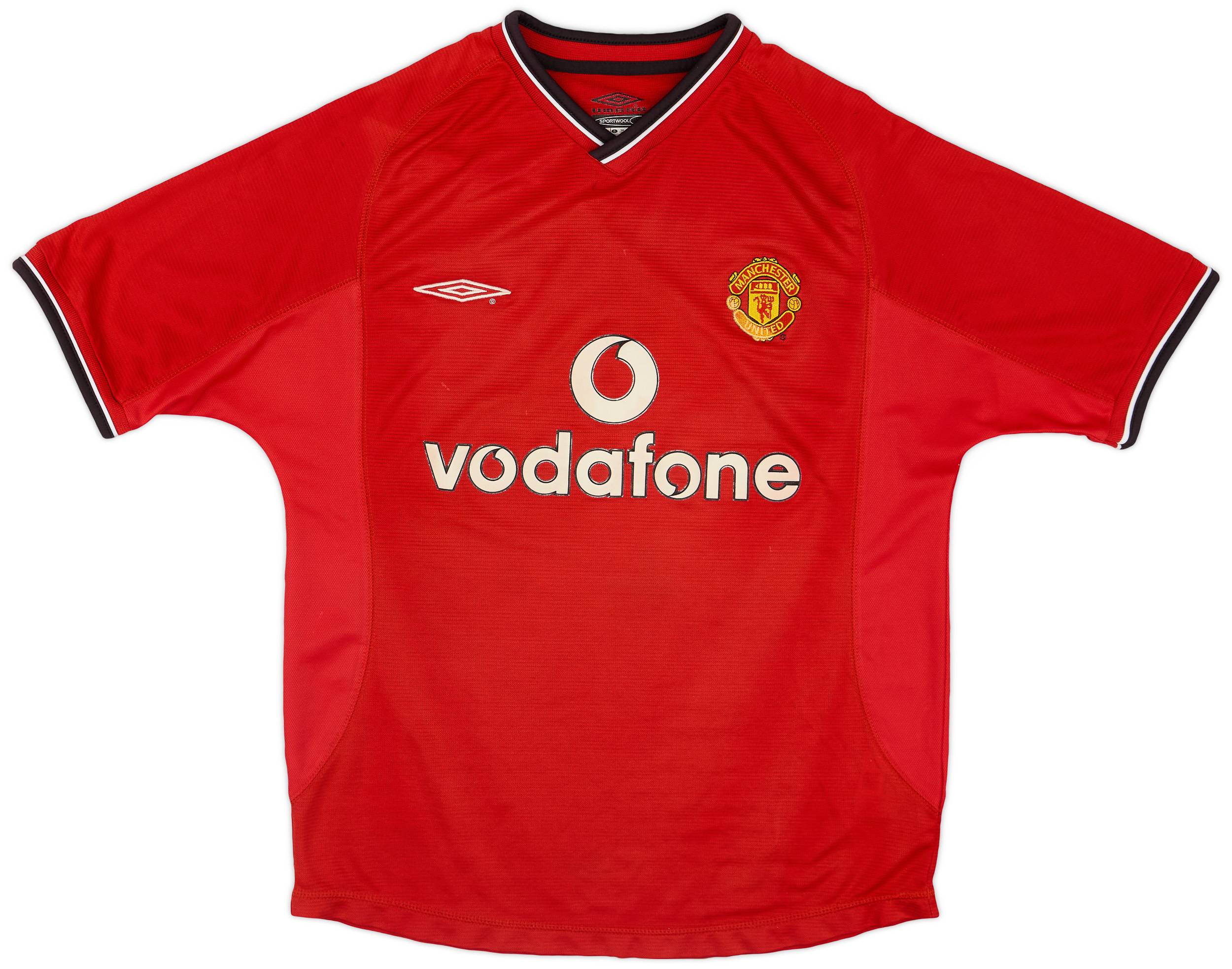 2000-02 Manchester United Home Shirt - 7/10 - (Y)