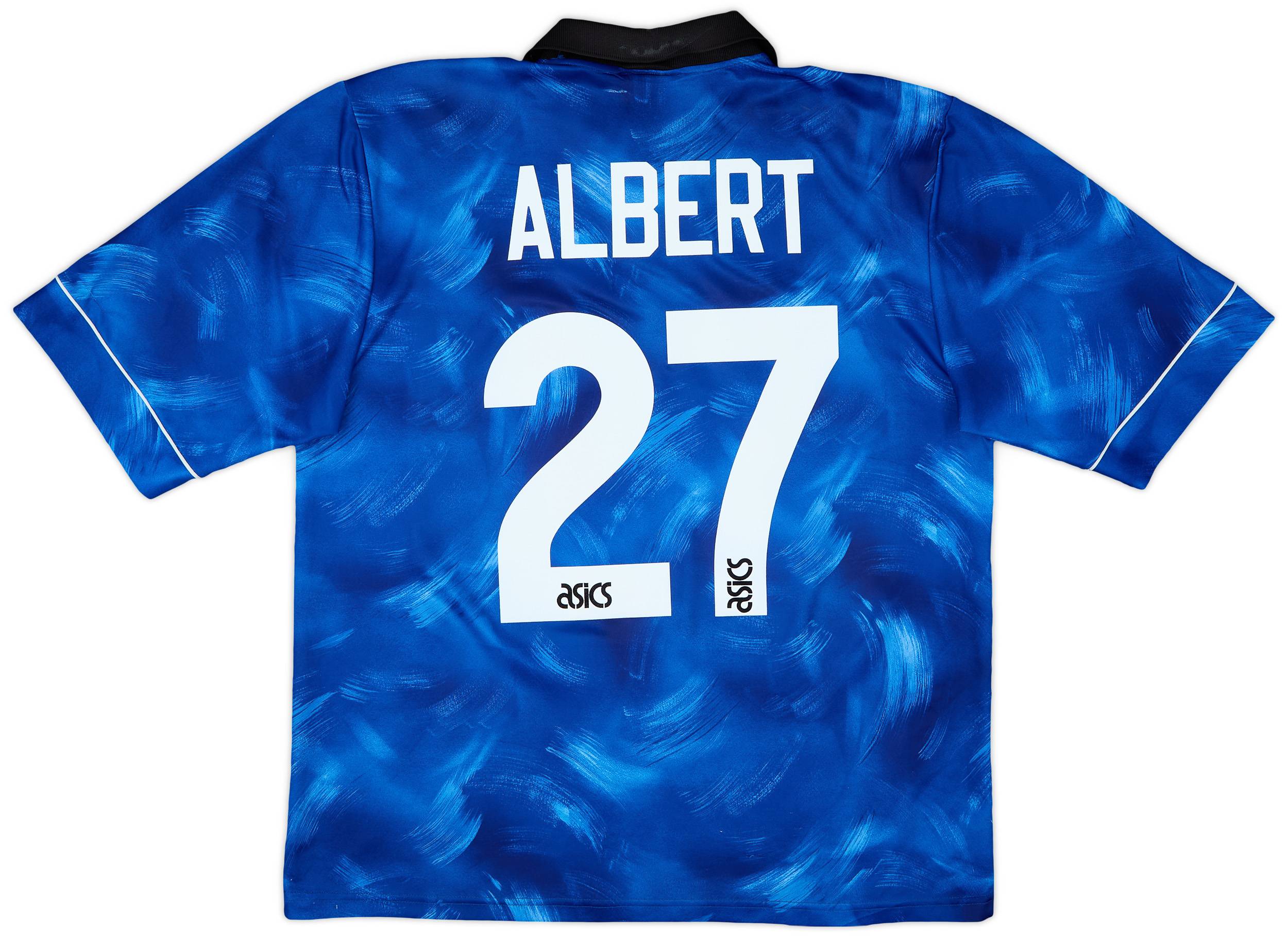 1993-95 Newcastle Away Shirt Albert #27 - 5/10 - (L)
