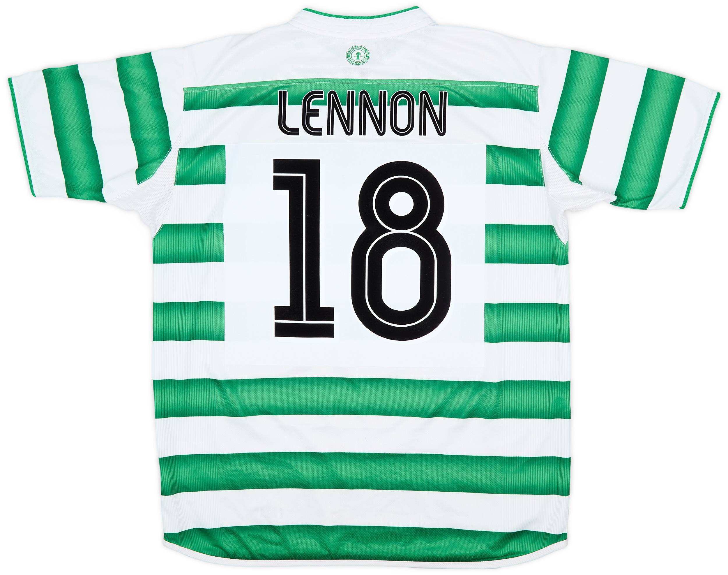 2003-04 Celtic Home Shirt Lennon #18 - 7/10 - (L)