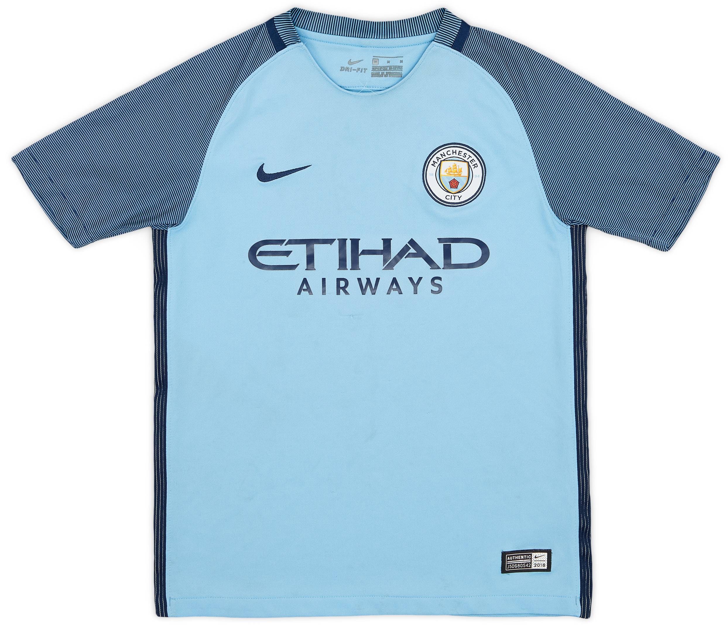2016-17 Manchester City Home Shirt - 5/10 - (M.Boys)