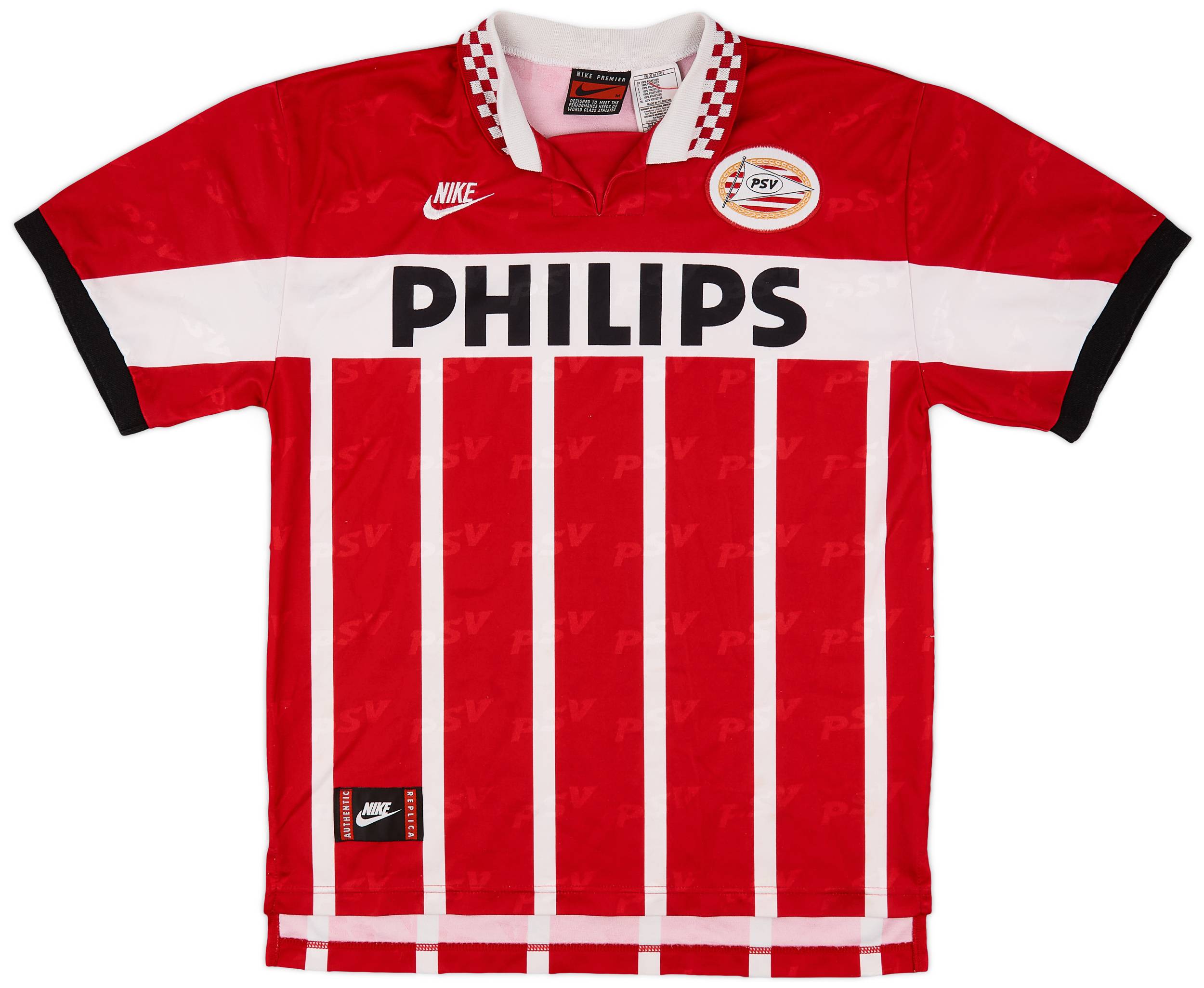 PSV95-96ホームユニフォーム 1995-96 PSV Home Shirt - 8/10 - (M)