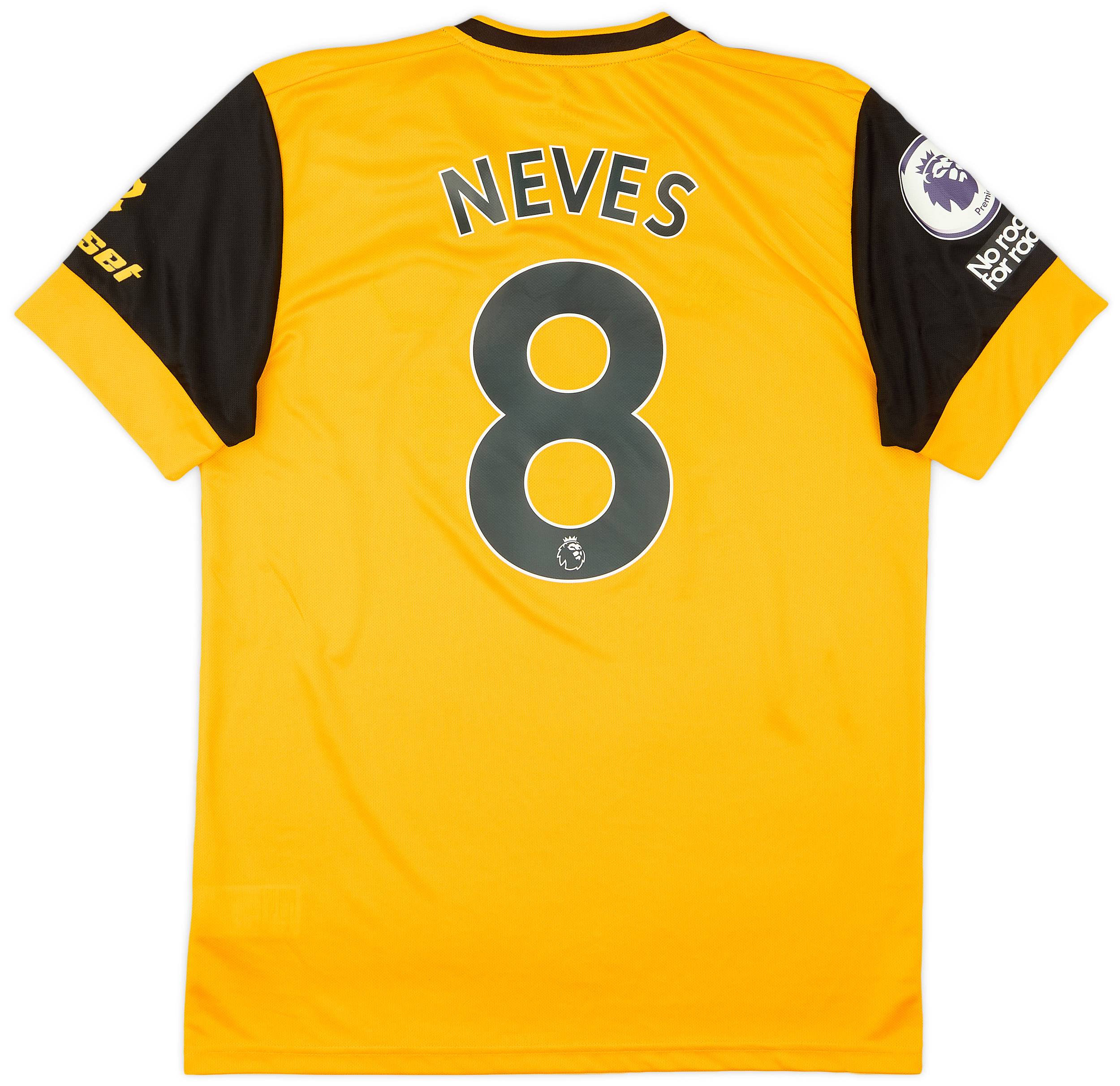 2020-21 Wolves Home Shirt Neves #8 - 9/10 - (M)