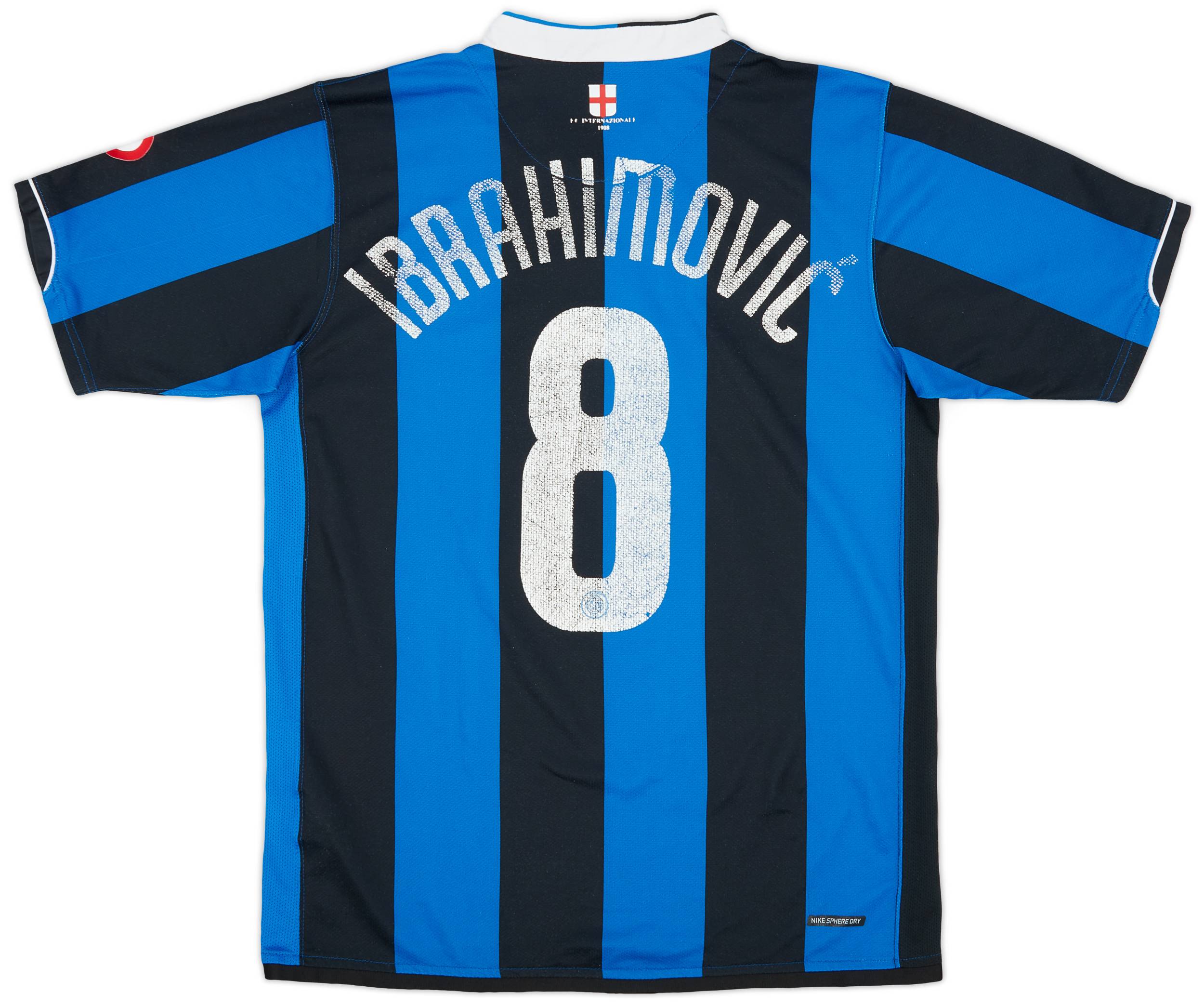 2006-07 Inter Milan Home Shirt Ibrahimovic #8 - 4/10 - (M)