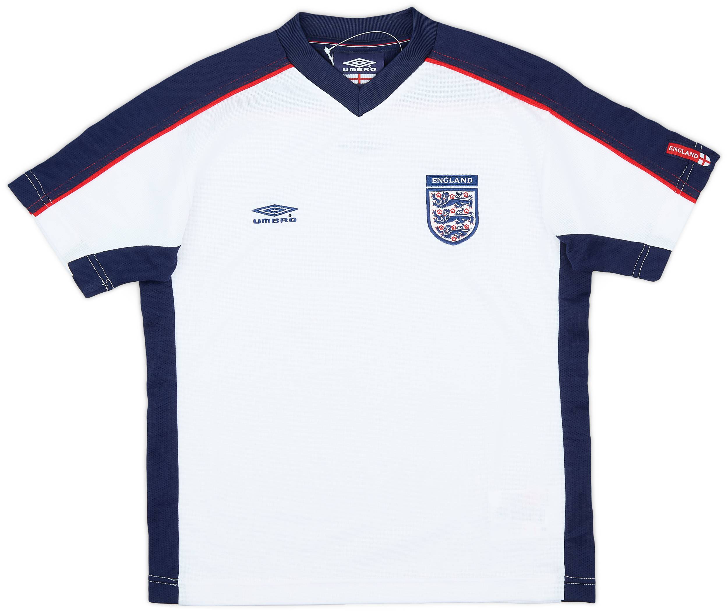 2000-02 England Umbro Training Shirt - 9/10 - (M.Boys)