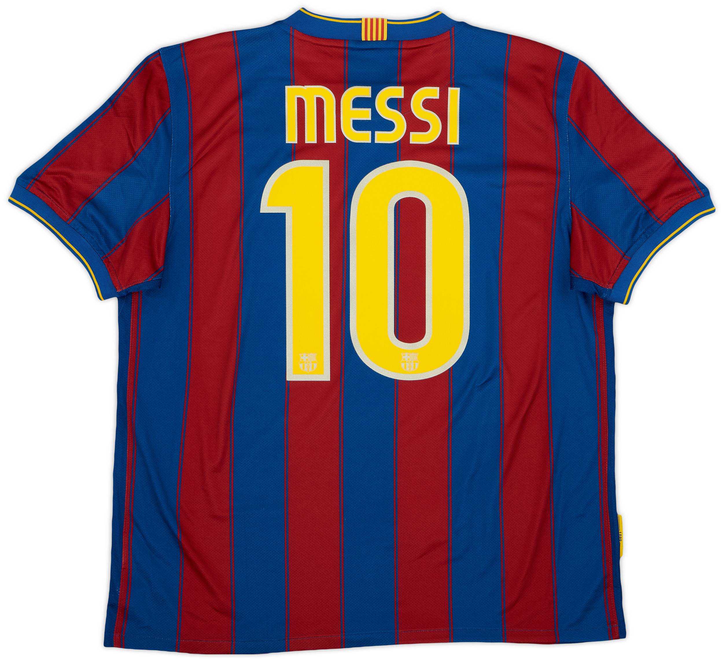 2009-10 Barcelona Home Shirt Messi #10 - 8/10 - (L)