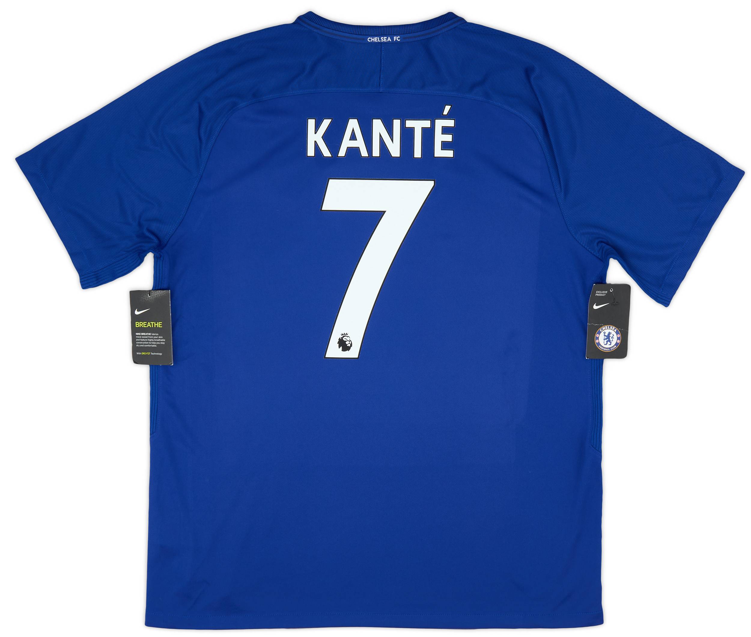 ５５％以上節約 2017-18 (XL) #7 Kante Shirt Home Chelsea ウェア