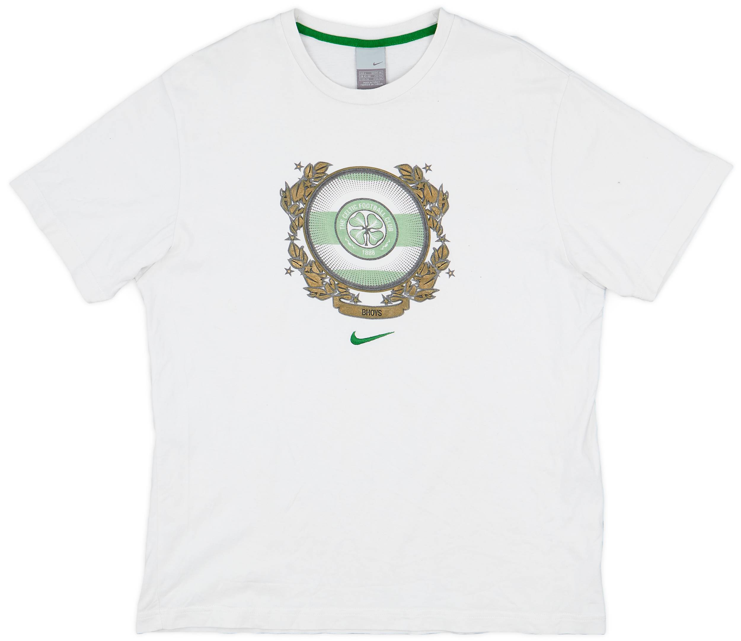 2007-08 Celtic Nike Cotton Tee - 7/10 - (L)