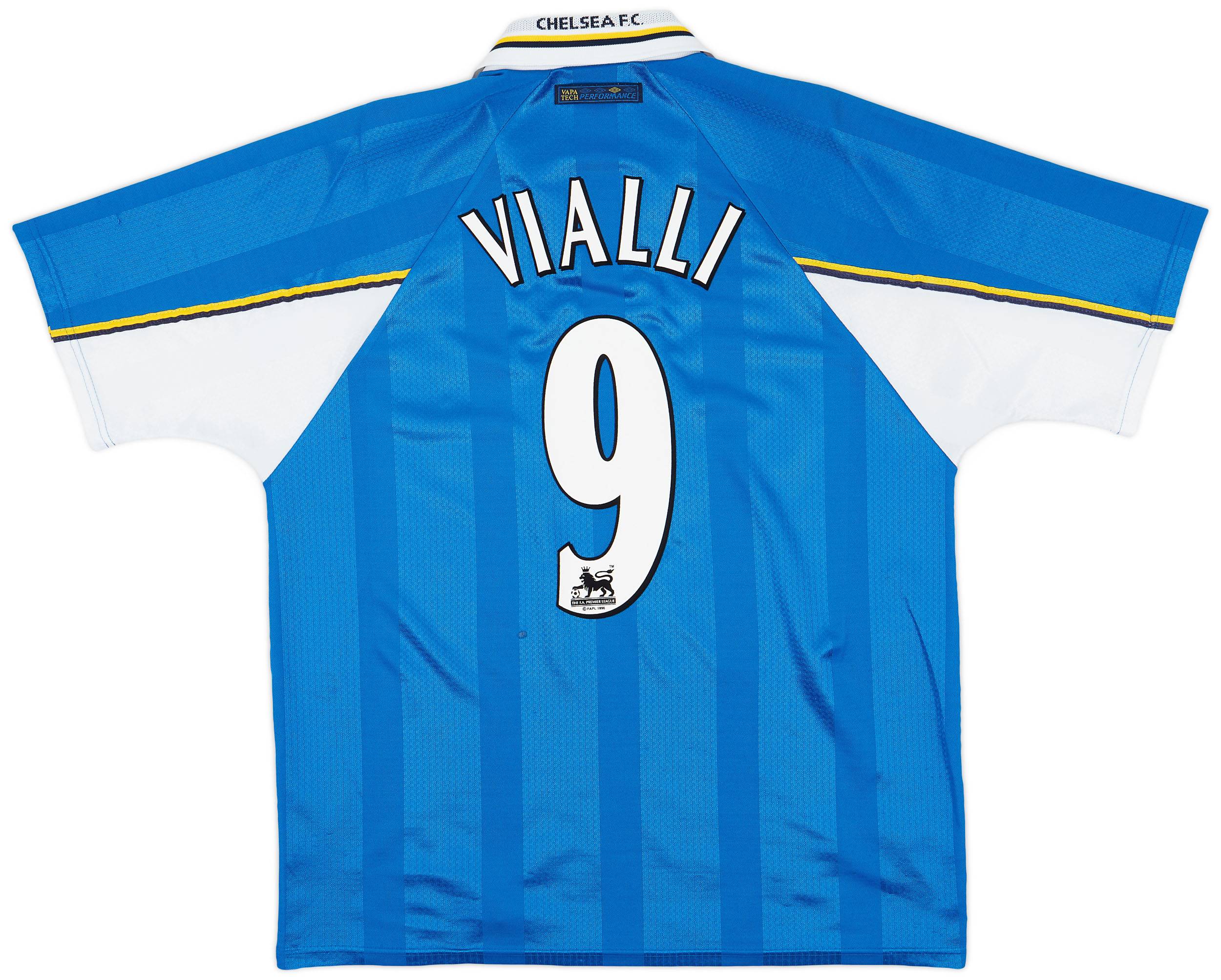 1997-99 Chelsea Home Shirt Vialli #9 - 7/10 - (XL)