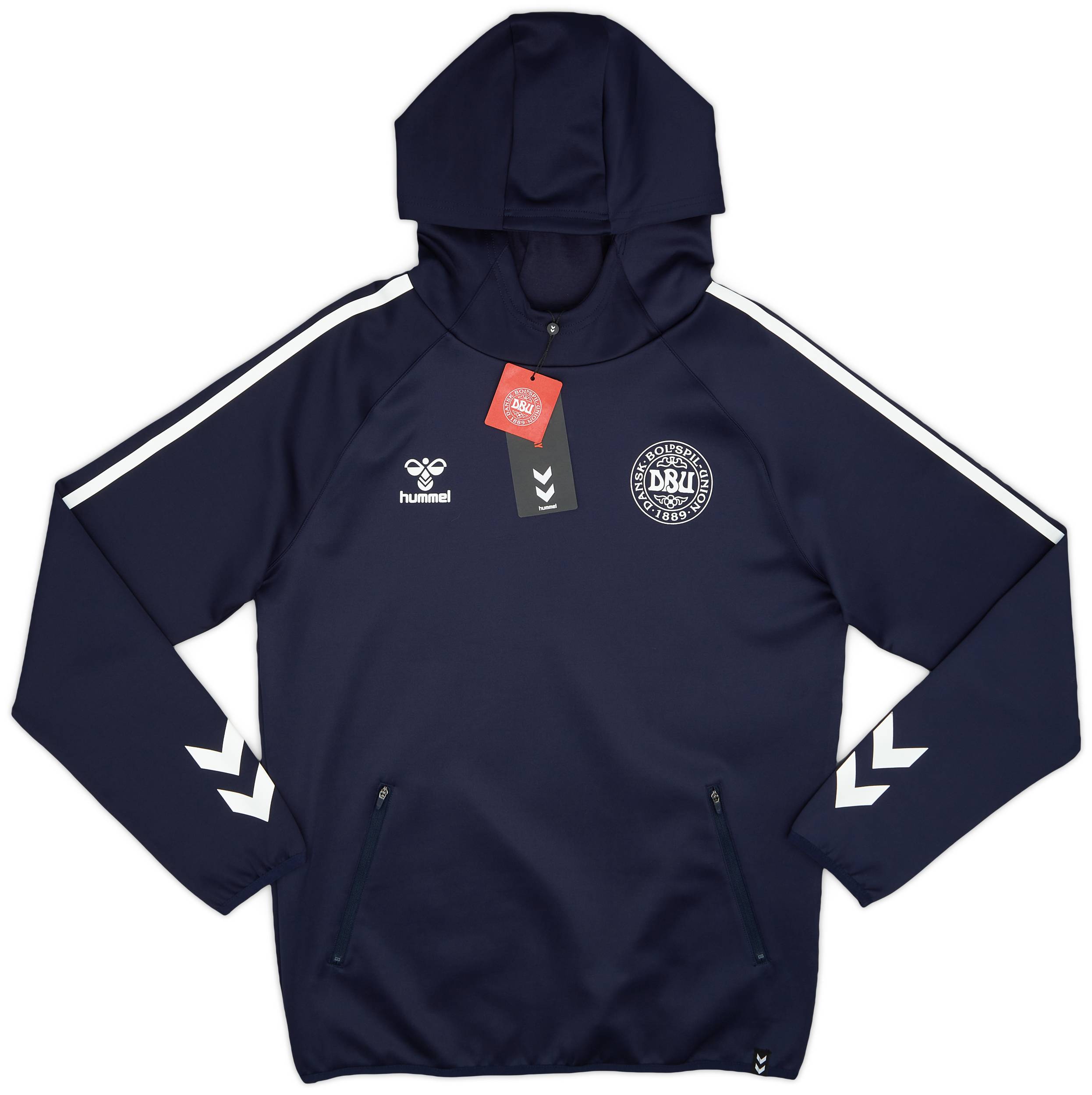 2024 25 Denmark Hummel Travel Hooded Top