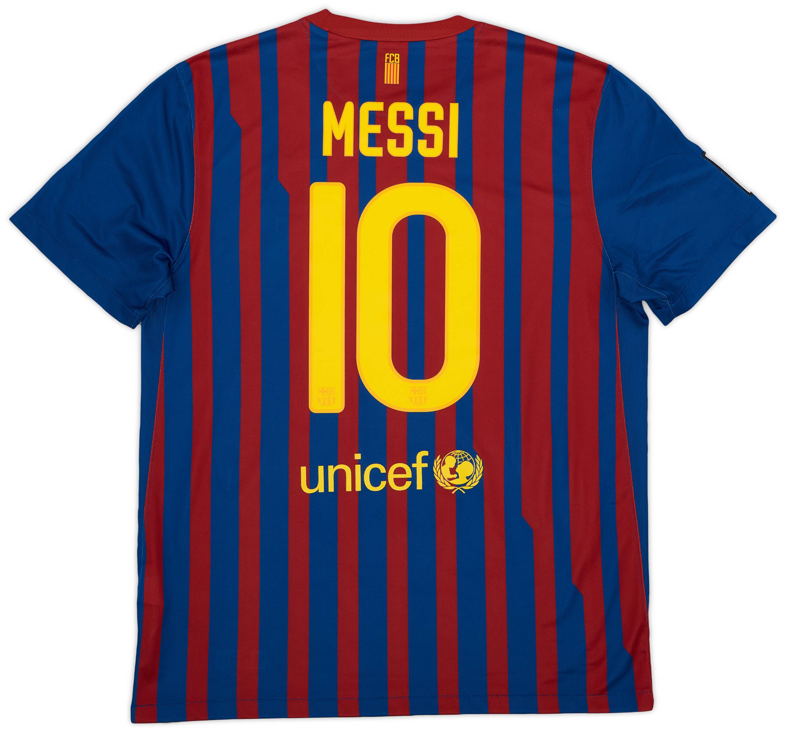 2011-12 Barcelona Home Shirt Messi #10 - 9/10 - (L)