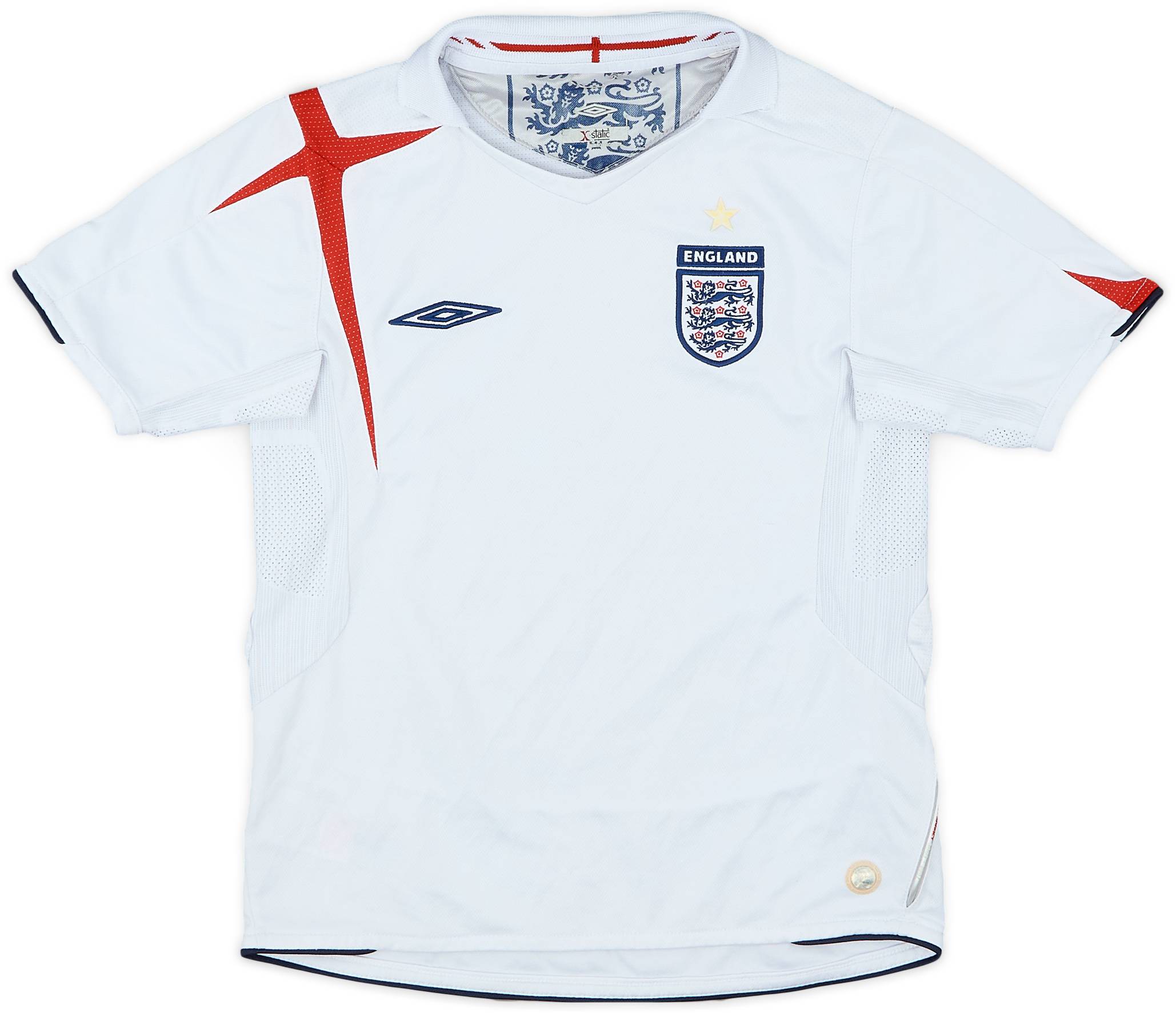 2005-07 England Home Shirt - 7/10 - (S.Boys)