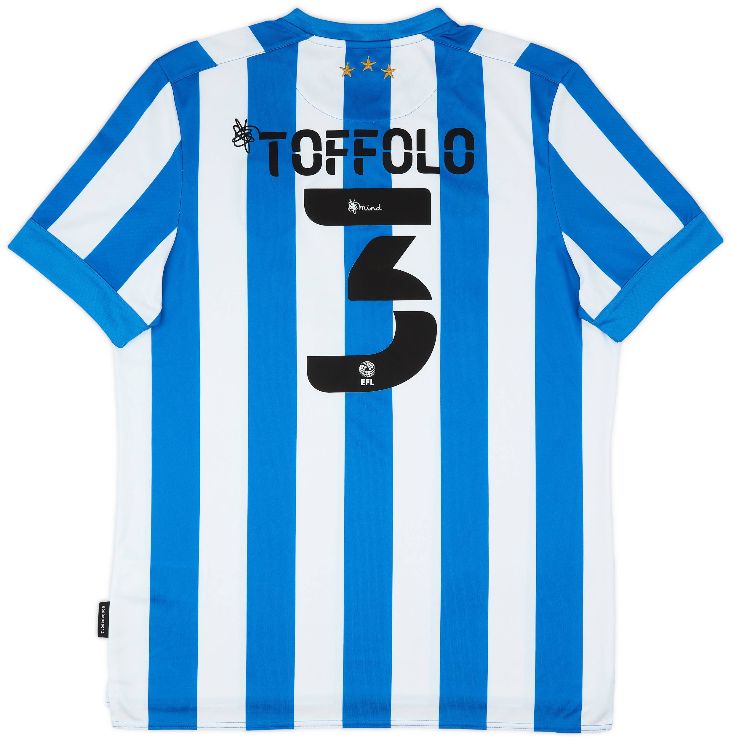 2021-22 Huddersfield Home Shirt Toffolo #3 - 9/10 - (XL)