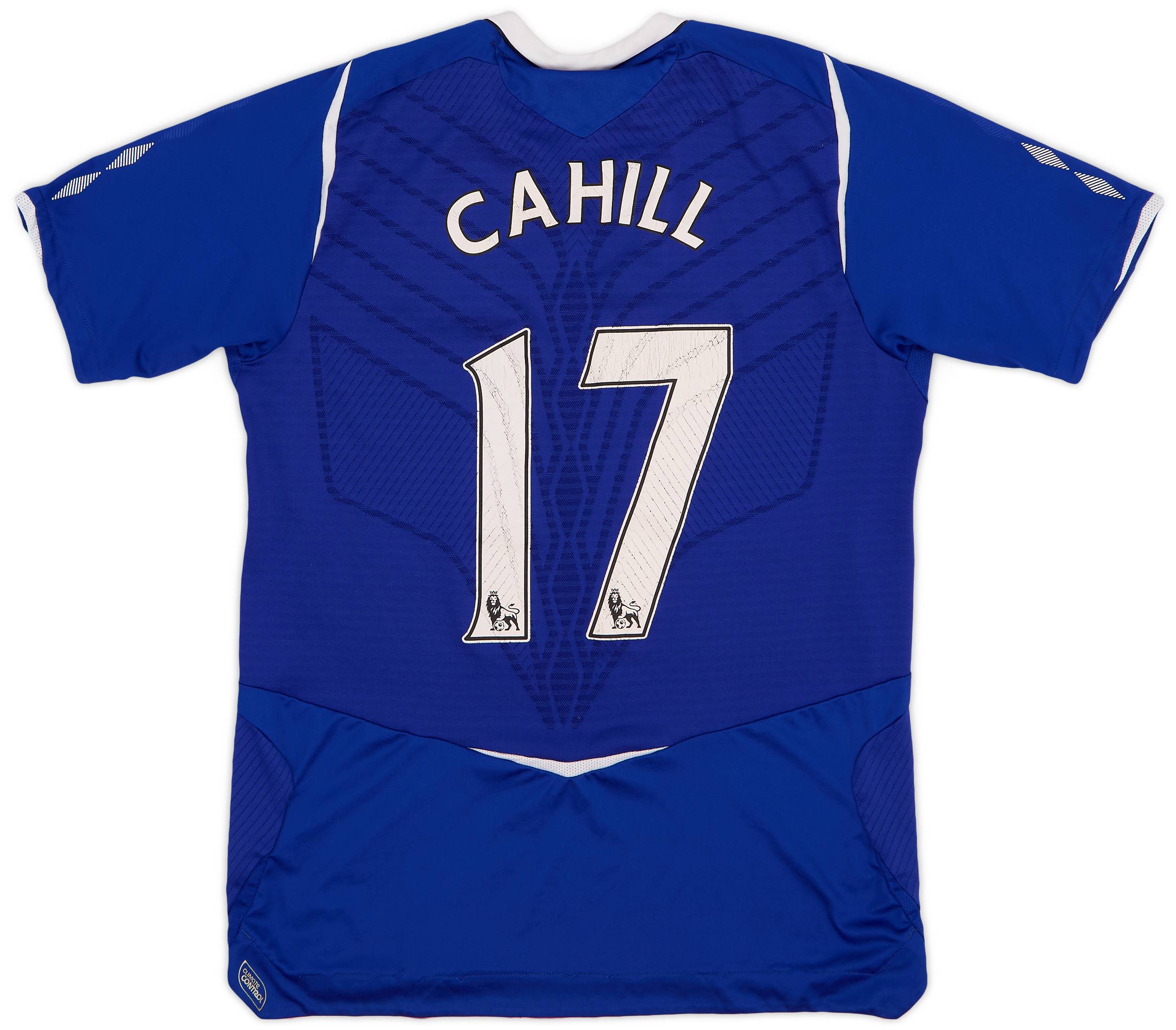 2008 09 Everton Home Shirt Cahill 17 6 10 S