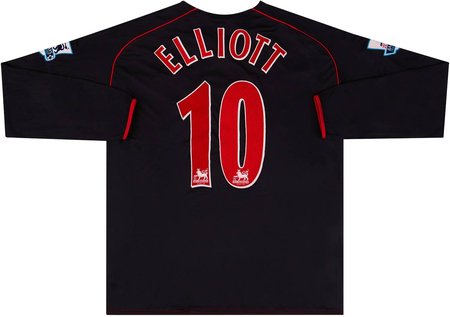 2005-06 Sunderland Match Issue Away L/S Shirt Elliot #10