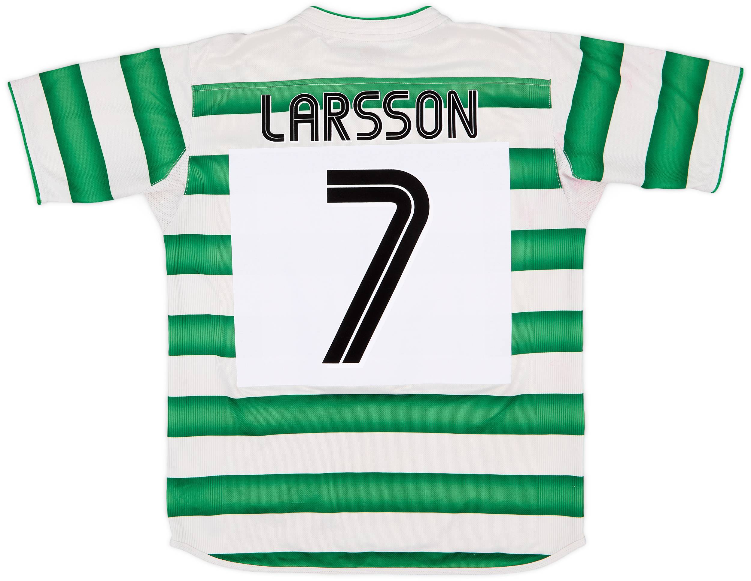 2003-04 Celtic Home Shirt Larsson #7 - 6/10 - (L)