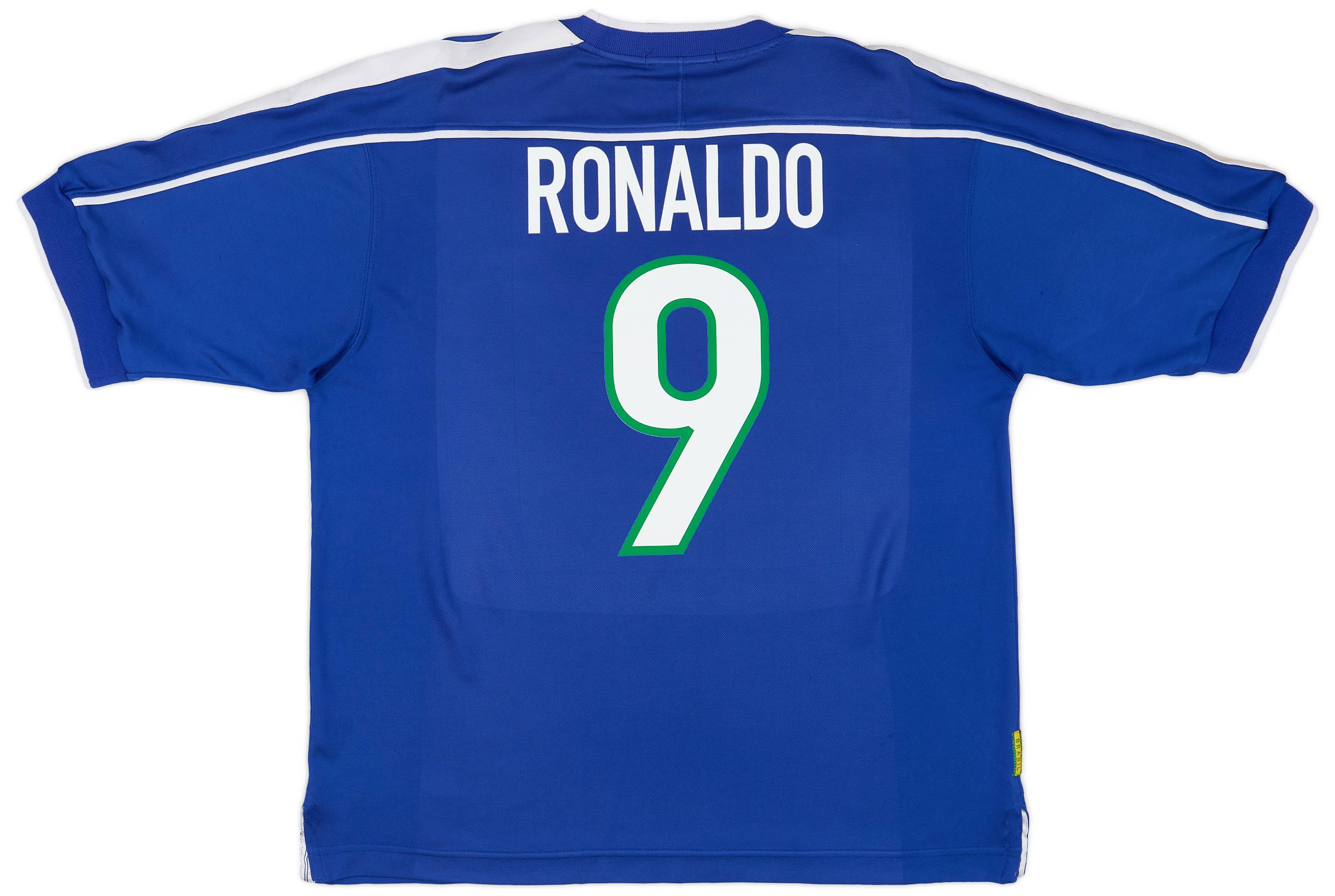 1998-00 Brazil Away Shirt Ronaldo #9 - 7/10 - (L)