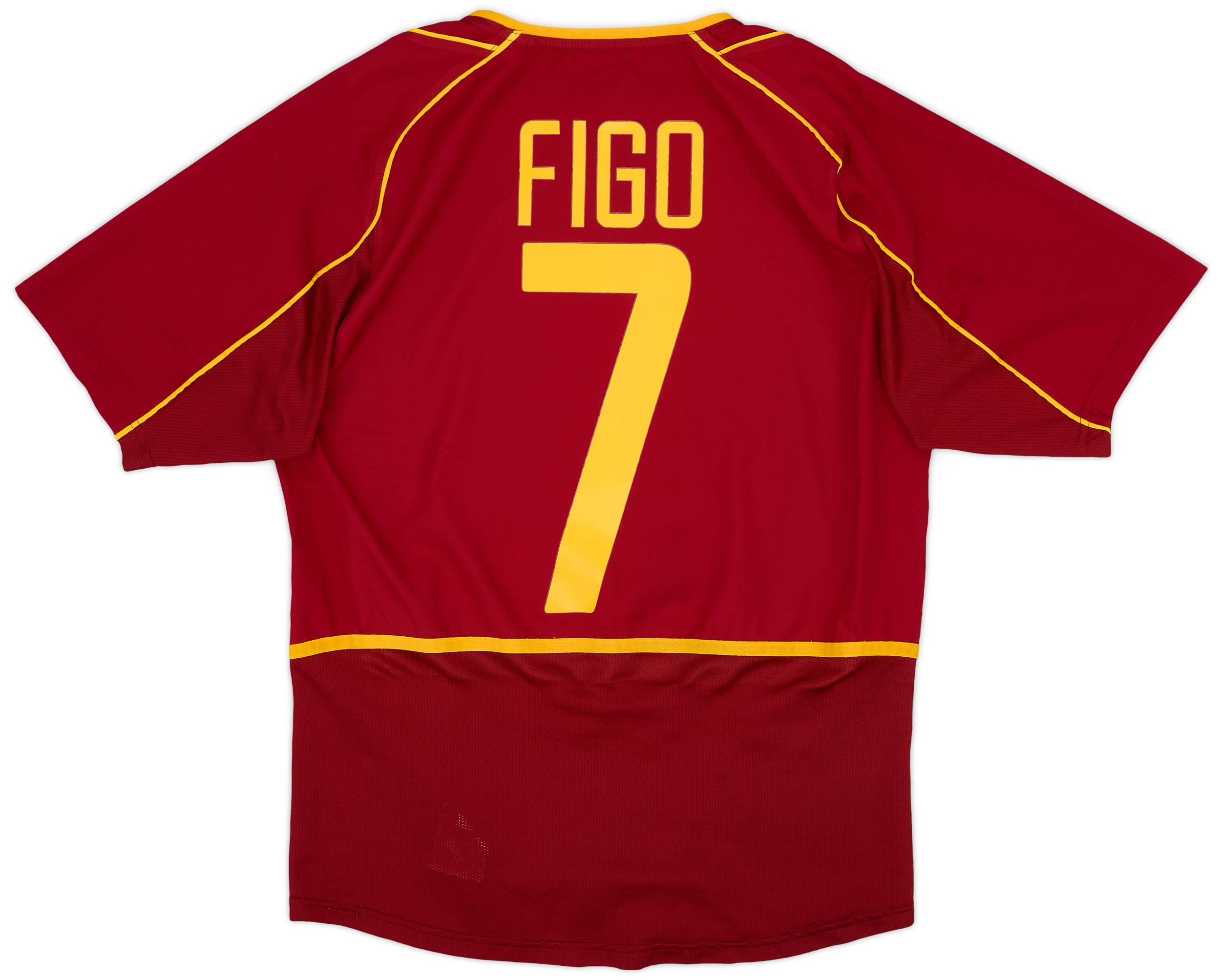 2002-04 Portugal Home Shirt Figo #7 - 8/10 - (S)
