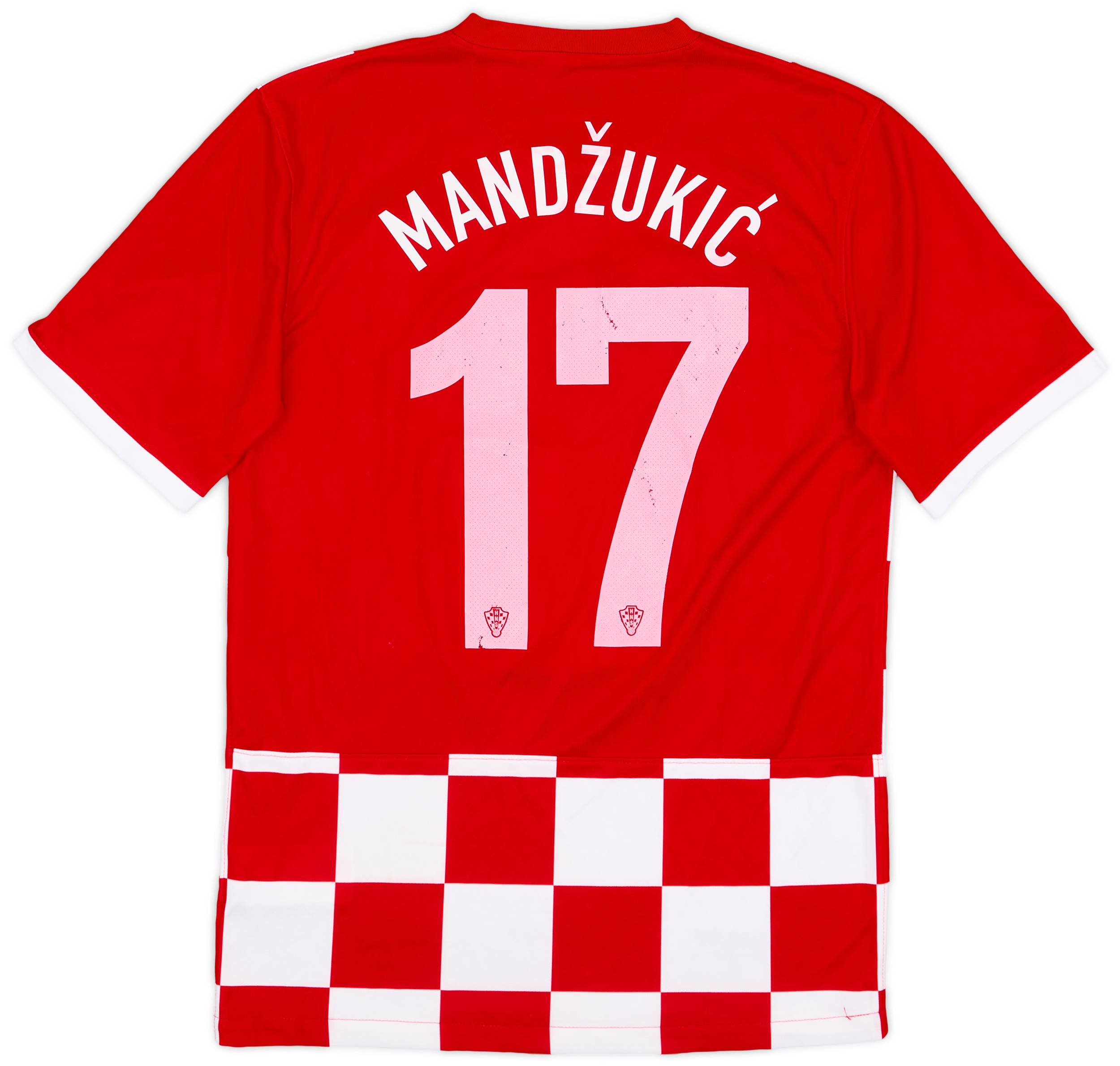 2014-15 Croatia Home Shirt Mandzukic #17 - 4/10 - (S)