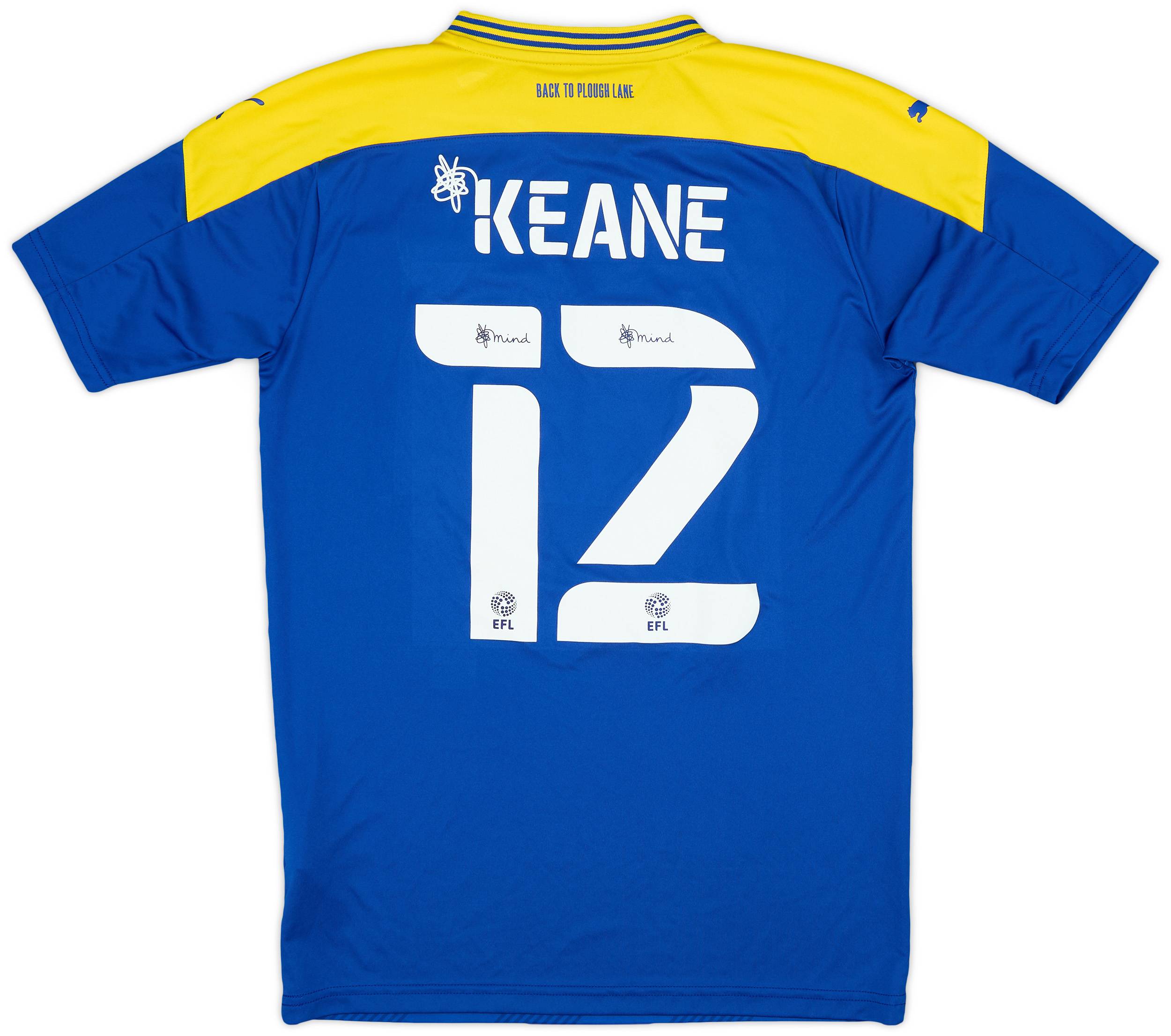 2020-22 Wimbledon Home Shirt Keane #12 - 8/10 - (S)