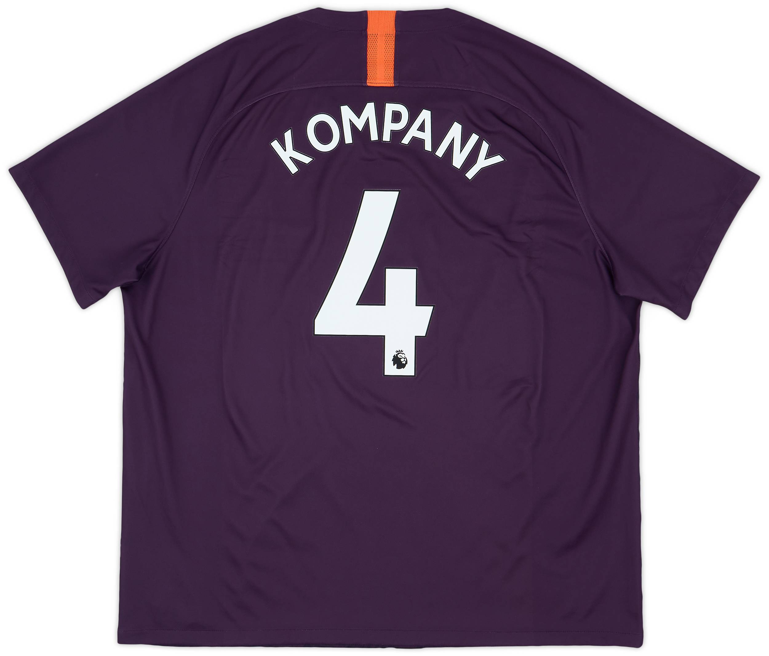2018-19 Manchester City Third Shirt Kompany #4 - 7/10 - (XXL)