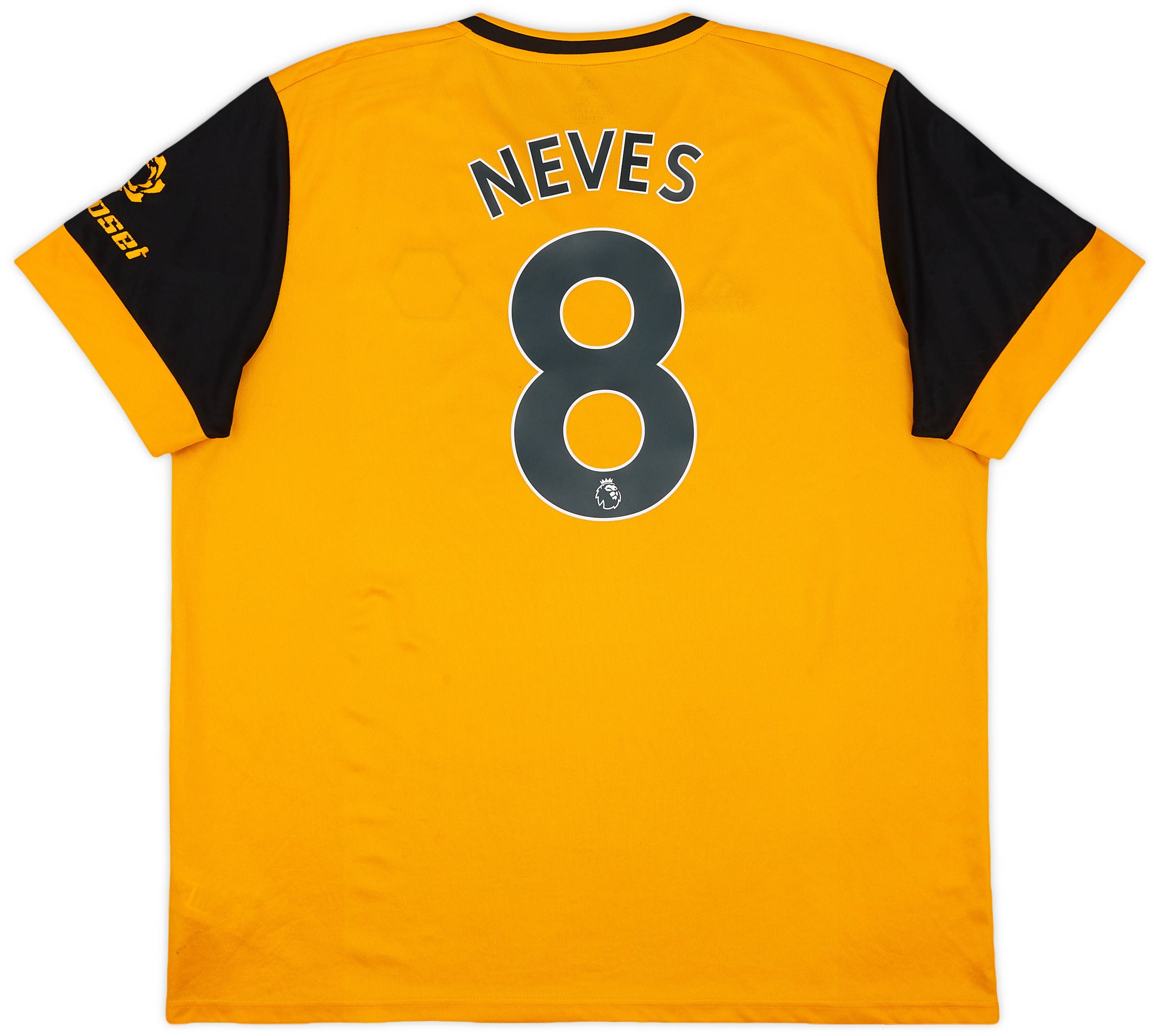2020-21 Wolves Home Shirt Neves #8 - 8/10 - (XXL)