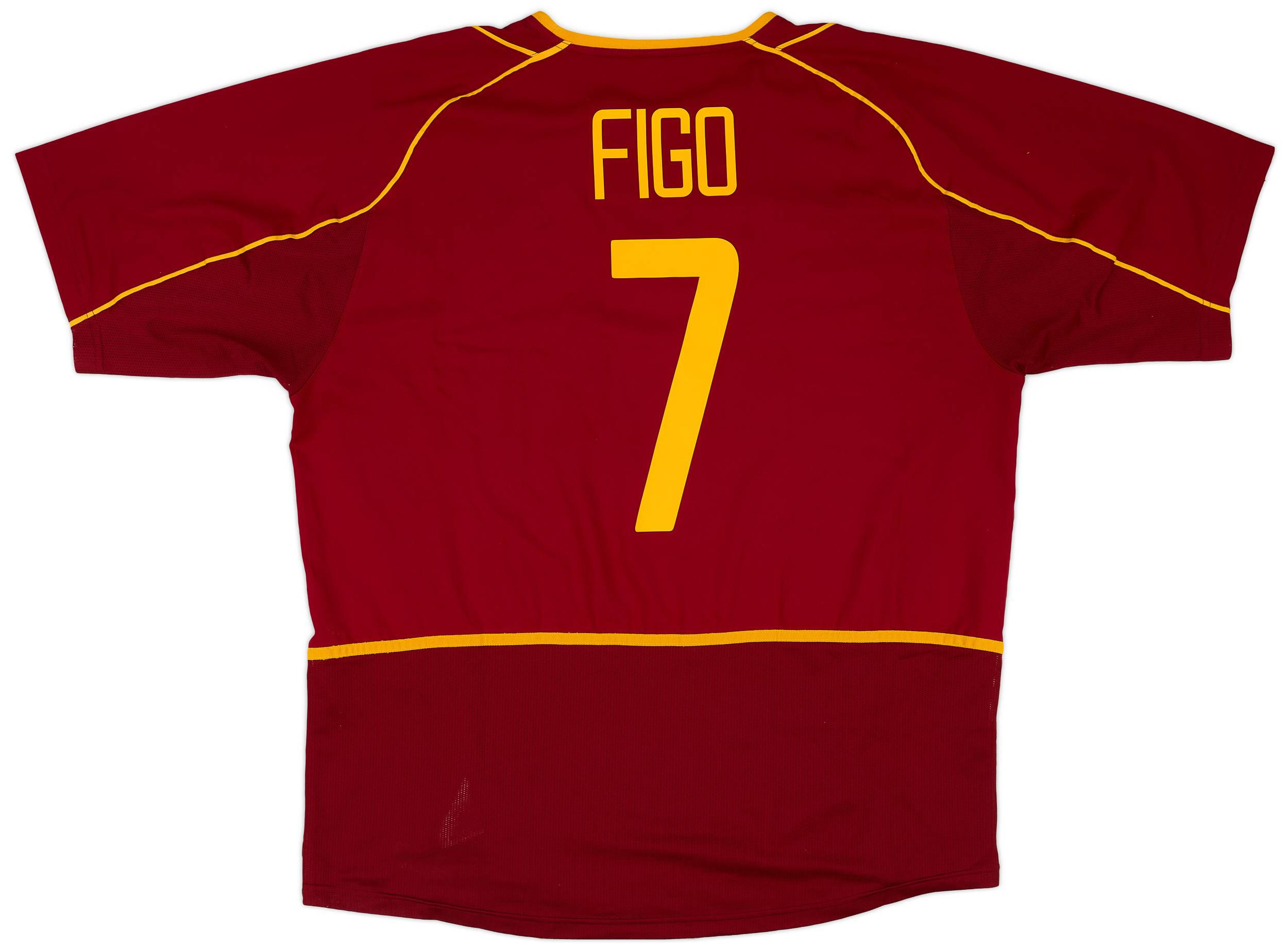 2002-04 Portugal Home Shirt Figo #7 - 8/10 - (XL)