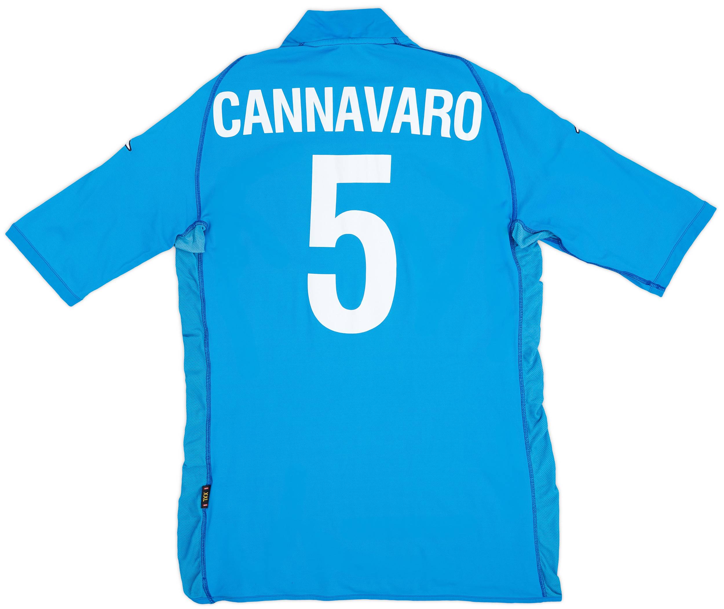 2002 Italy Home Shirt Cannavaro #5 - 6/10 - (XXL)