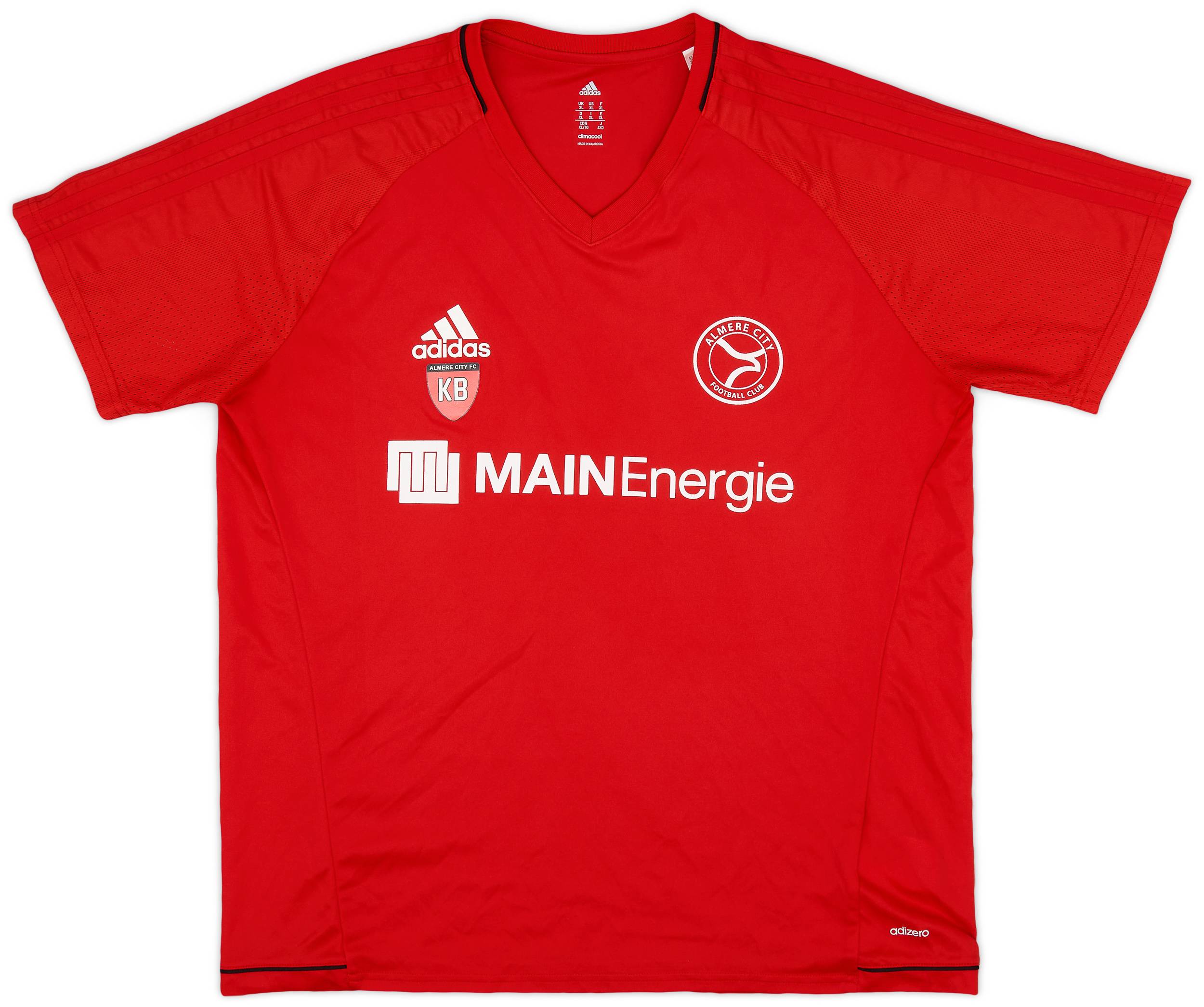 2017 18 Almere City adidas Staff Issue Training Shirt KB 8 10 XL