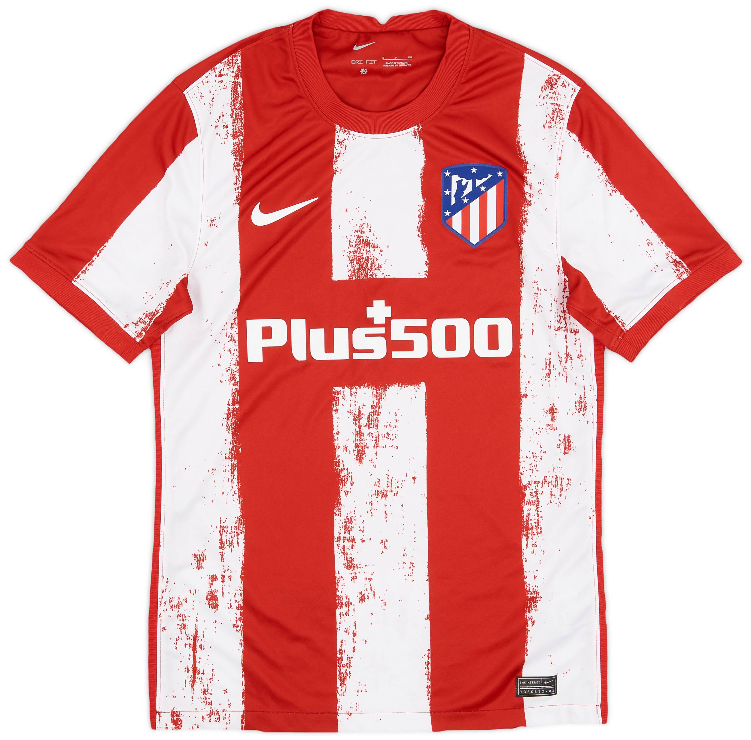 2021-22 Atletico Madrid Home Shirt - 8/10 - (S)