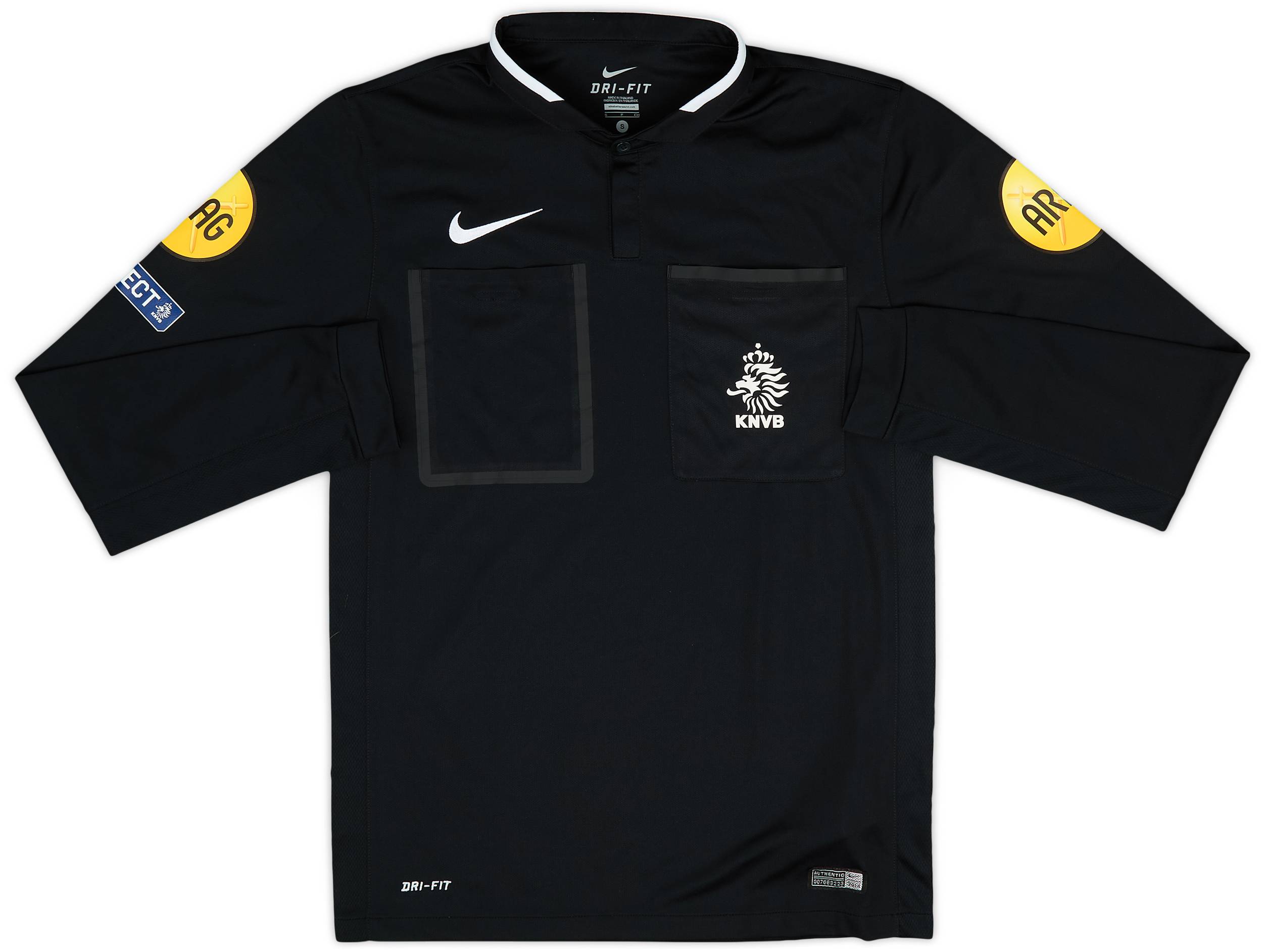 2014-15 Netherlands Nike Referee L/S Shirt - 9/10 - (S)