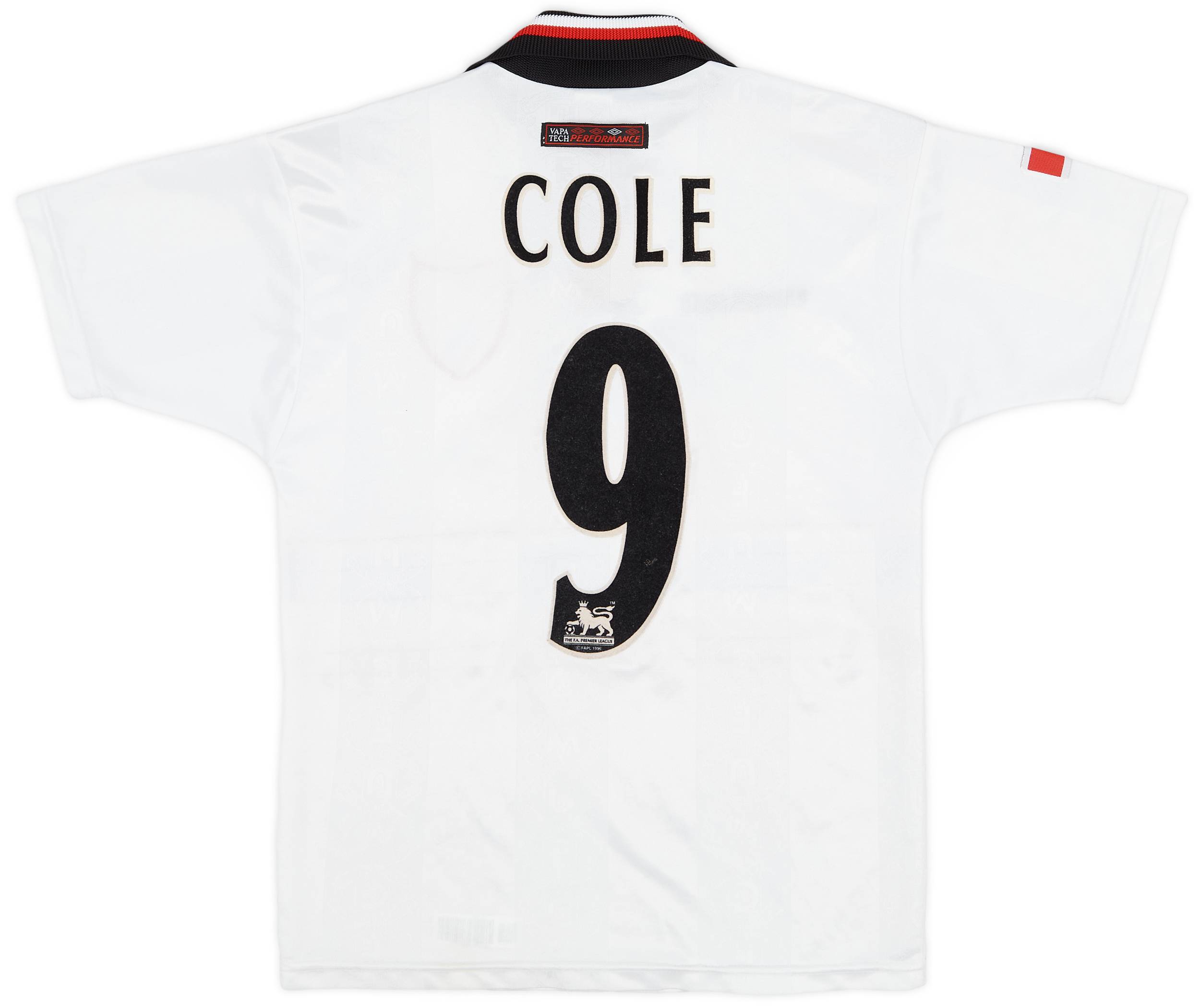 1997-99 Manchester United Away Shirt Cole #9 - 8/10 - (M.Boys)