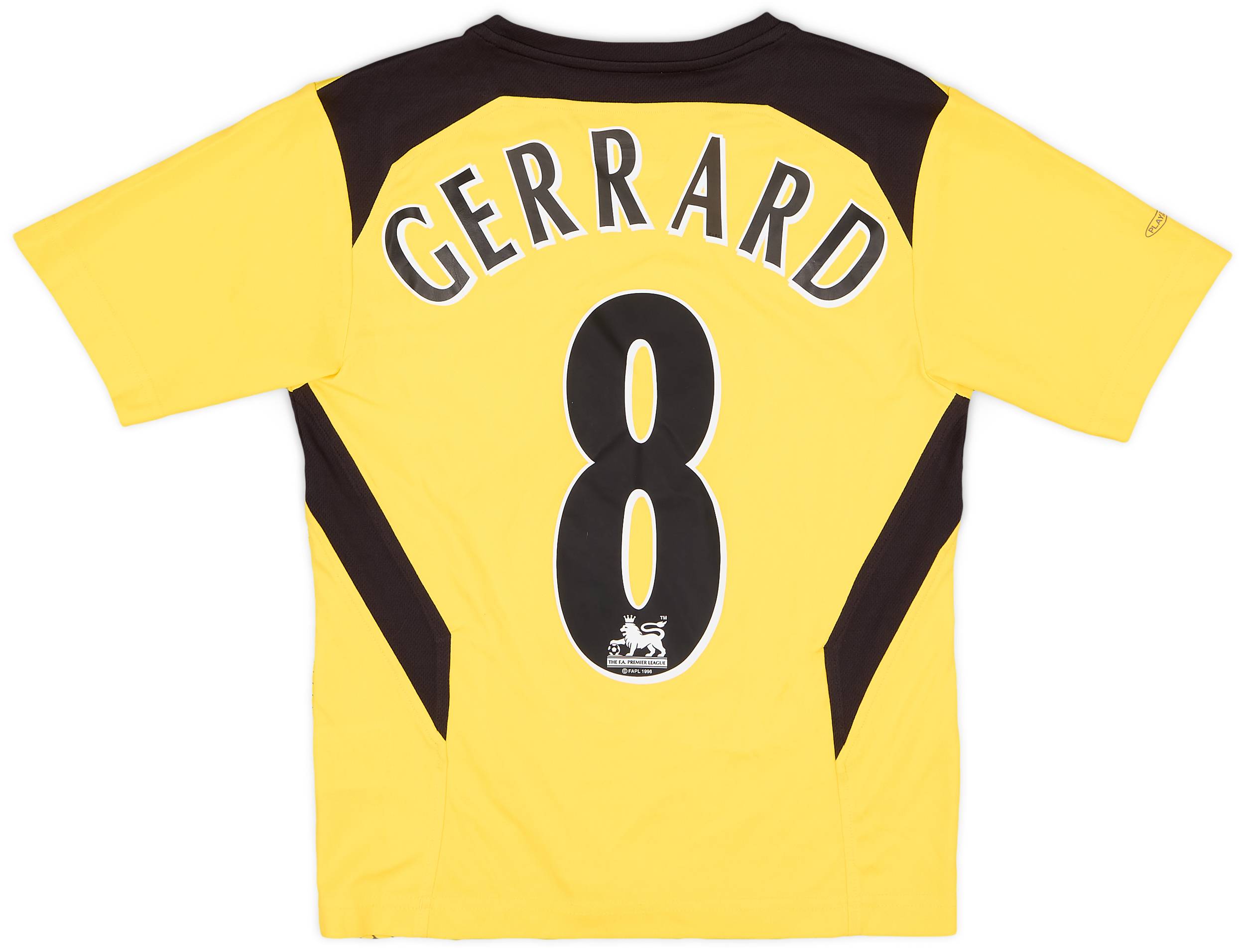 2004-06 Liverpool Away Shirt Gerrard #8 - 8/10 - (M.Boys)
