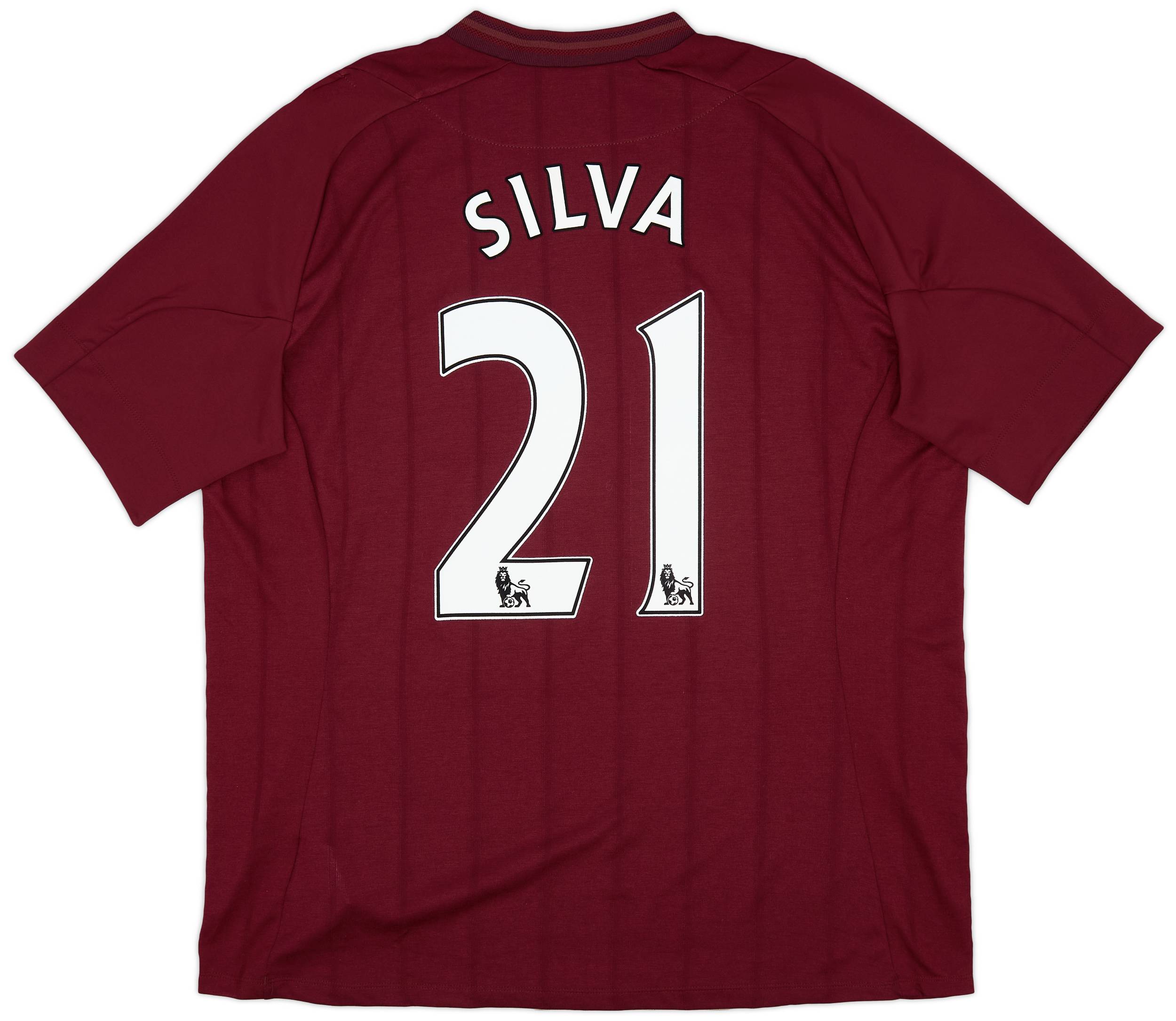 2012-13 Manchester City Away Shirt Silva #21 (XXL)