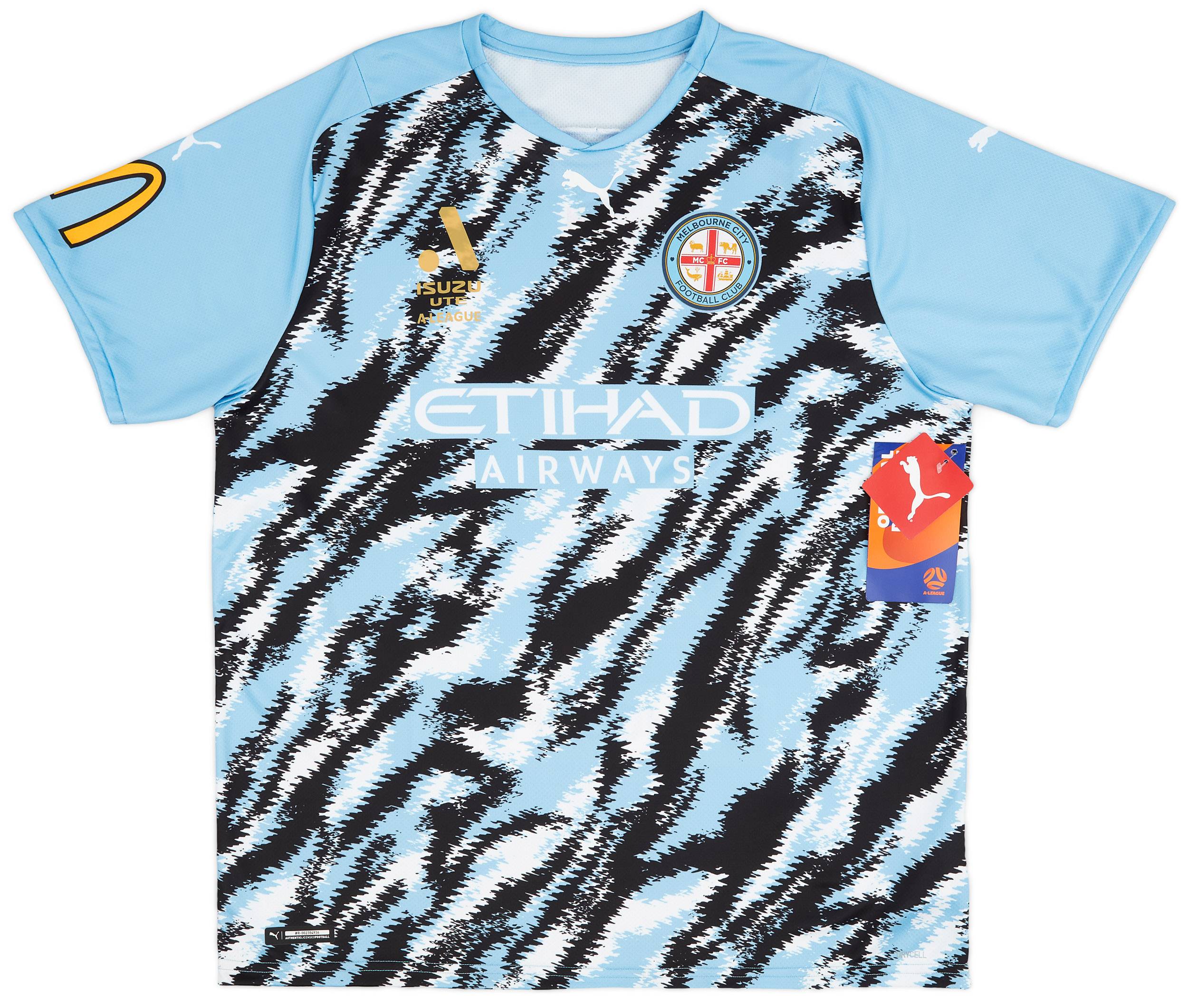 2021-22 Melbourne City Player Issue Pre-Match Shirt