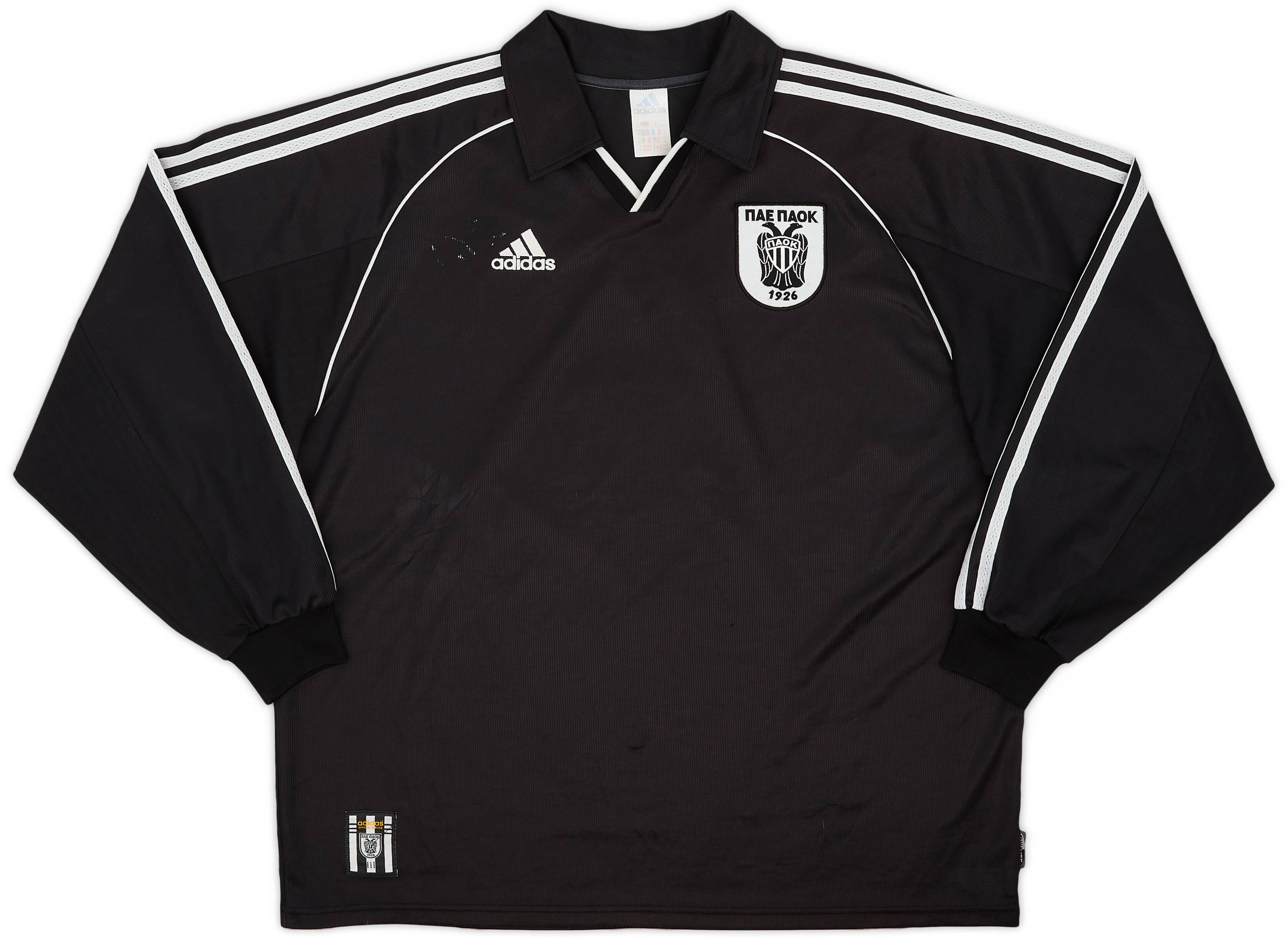 1999-00 PAOK adidas Away L/S Shirt - 6/10 - (XL)