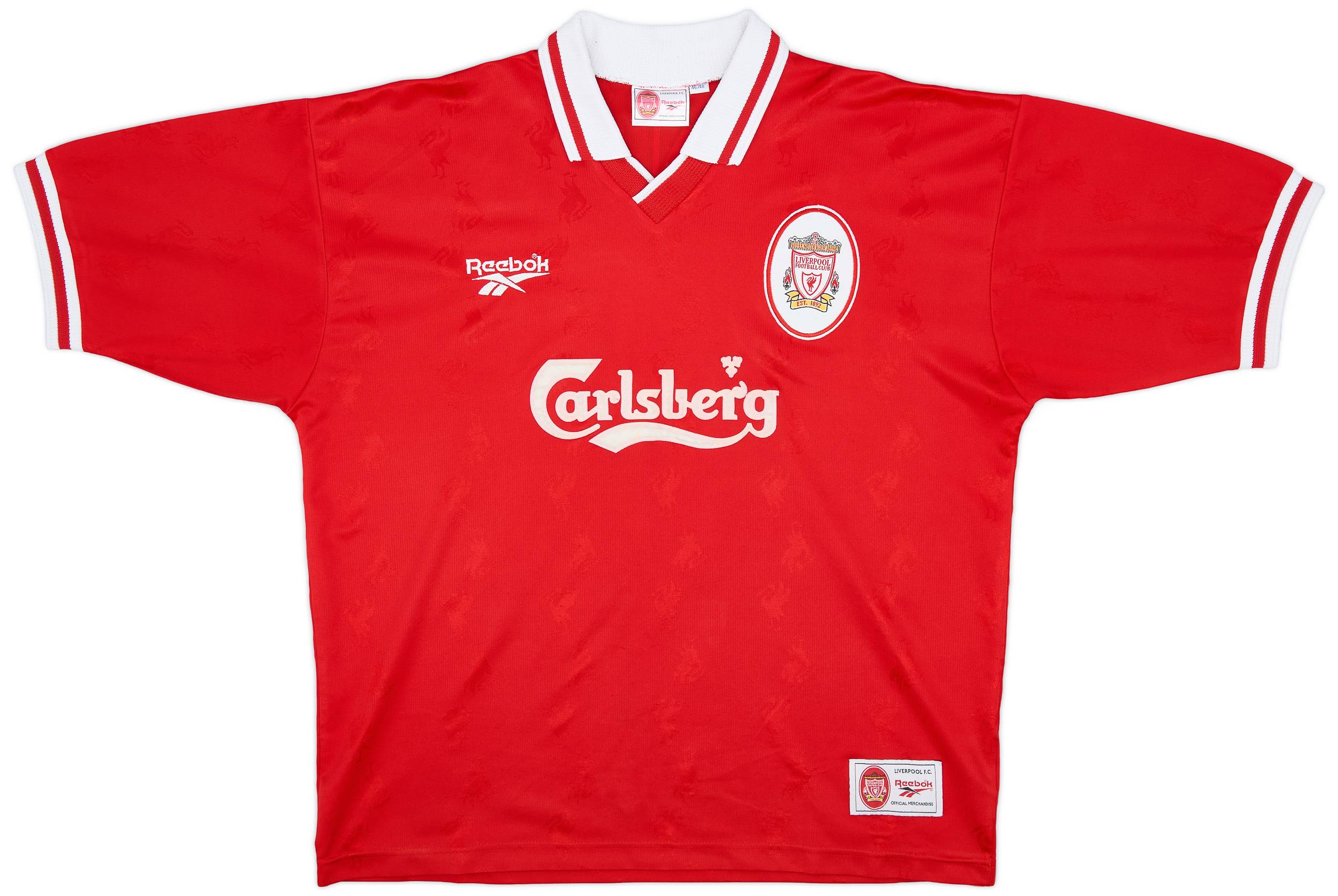 1996-98 Liverpool Home Shirt McManaman #7 - 8/10 - (XL)