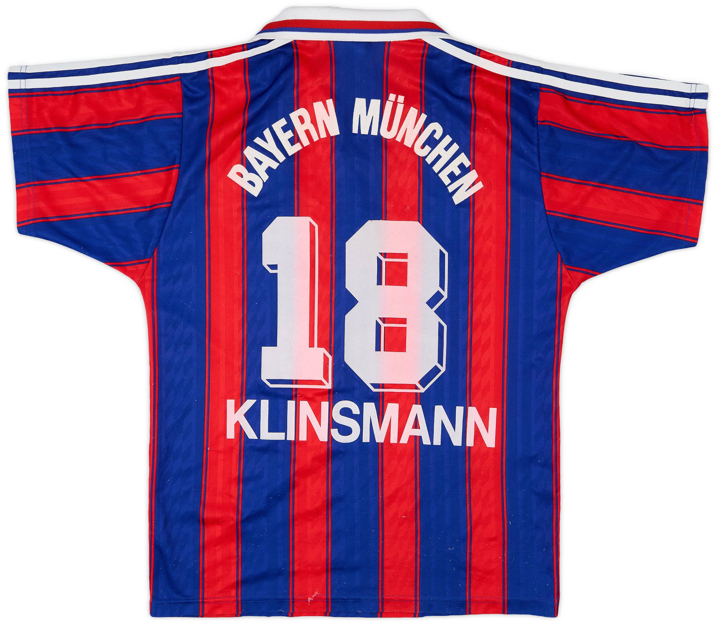 1995-97 Bayern Munich Home Shirt Klinsmann #18 - 6/10 - (S)