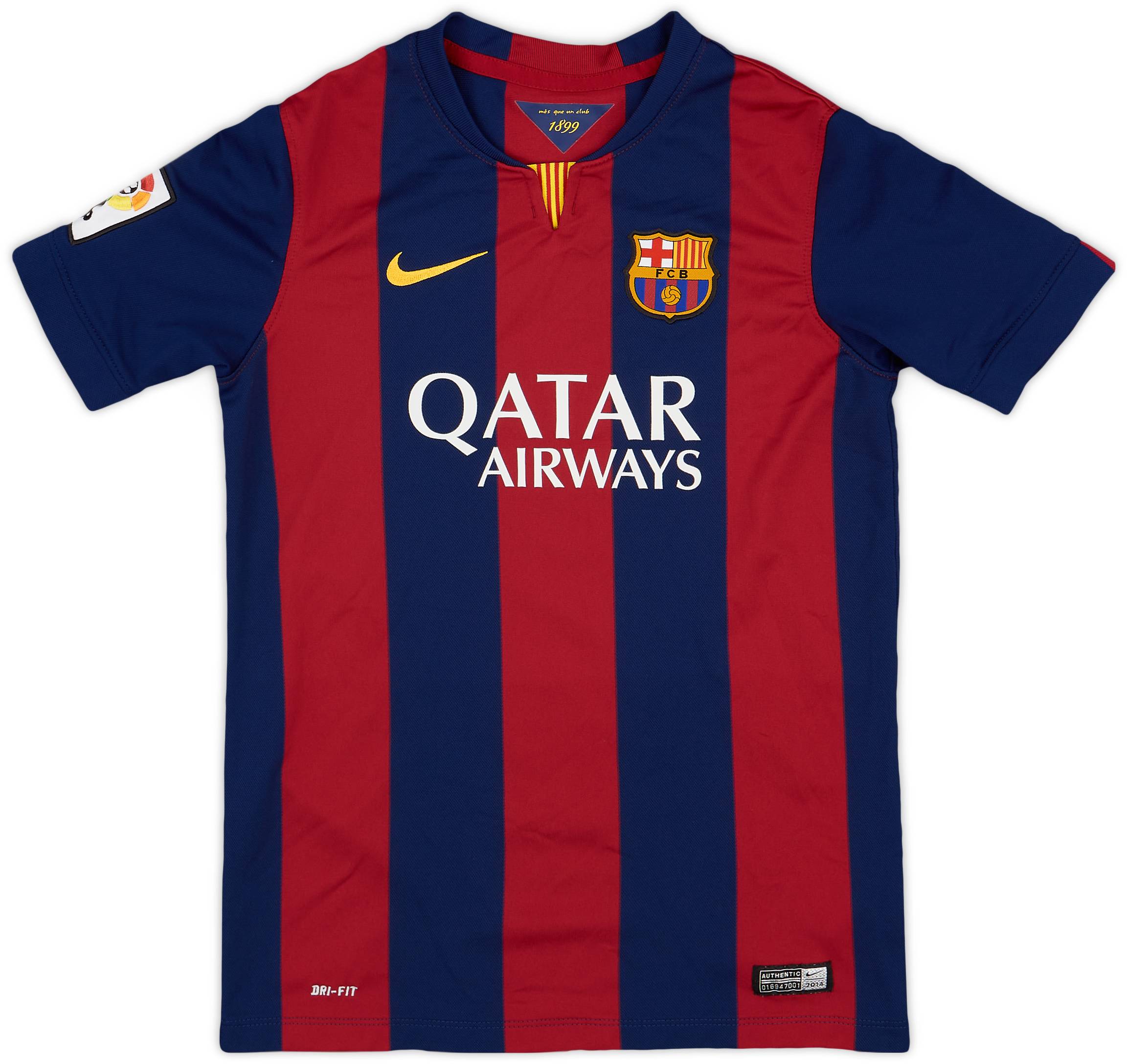 2014-15 Barcelona Home Shirt - 9/10 - (L.Boys)